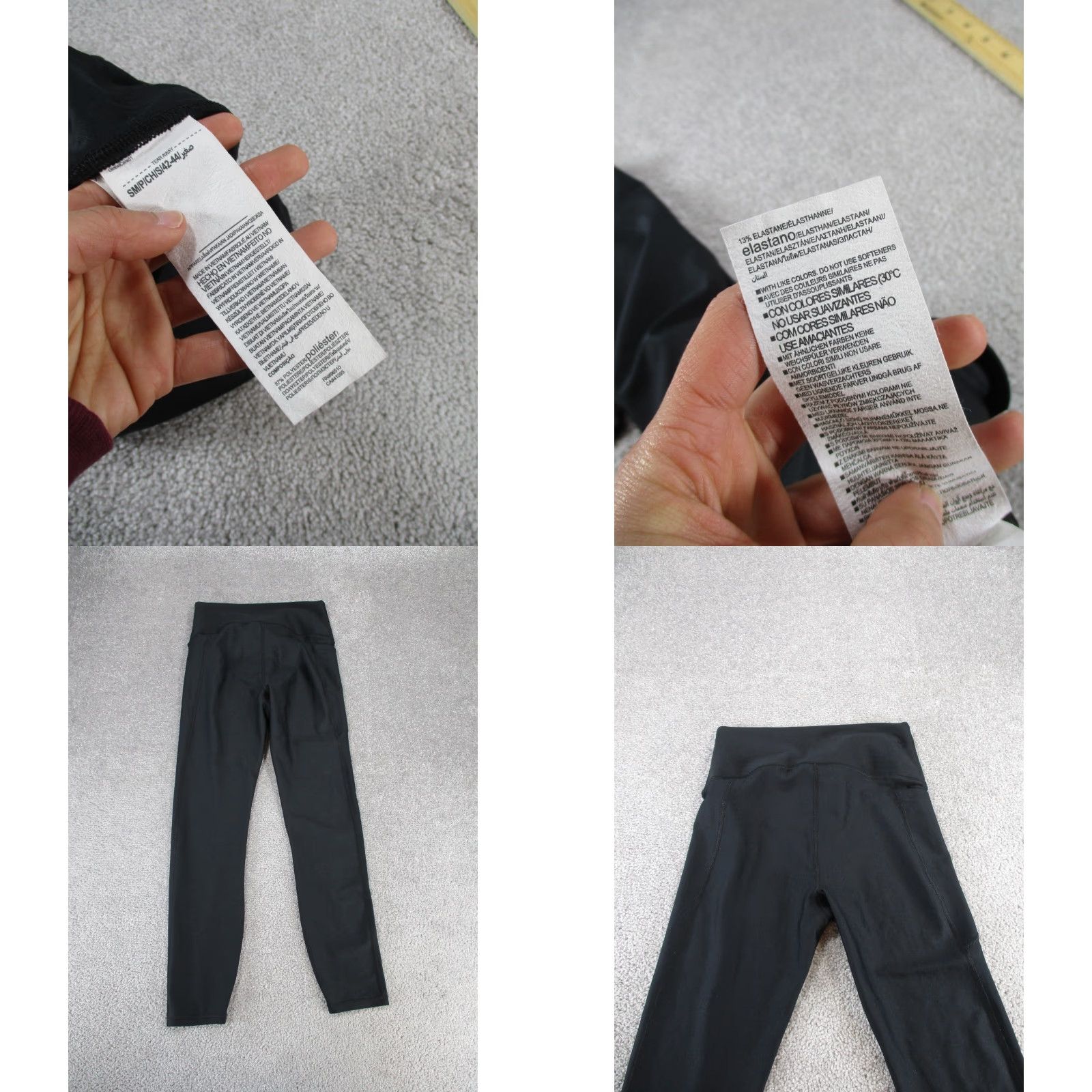 Under Armour VINTAGE Under Armour Leggings Womens Small Black Compression Cropped Athletic Activewear Yoga Running & Training Women Size 28" / US 6 / IT 42 - 8 Thumbnail