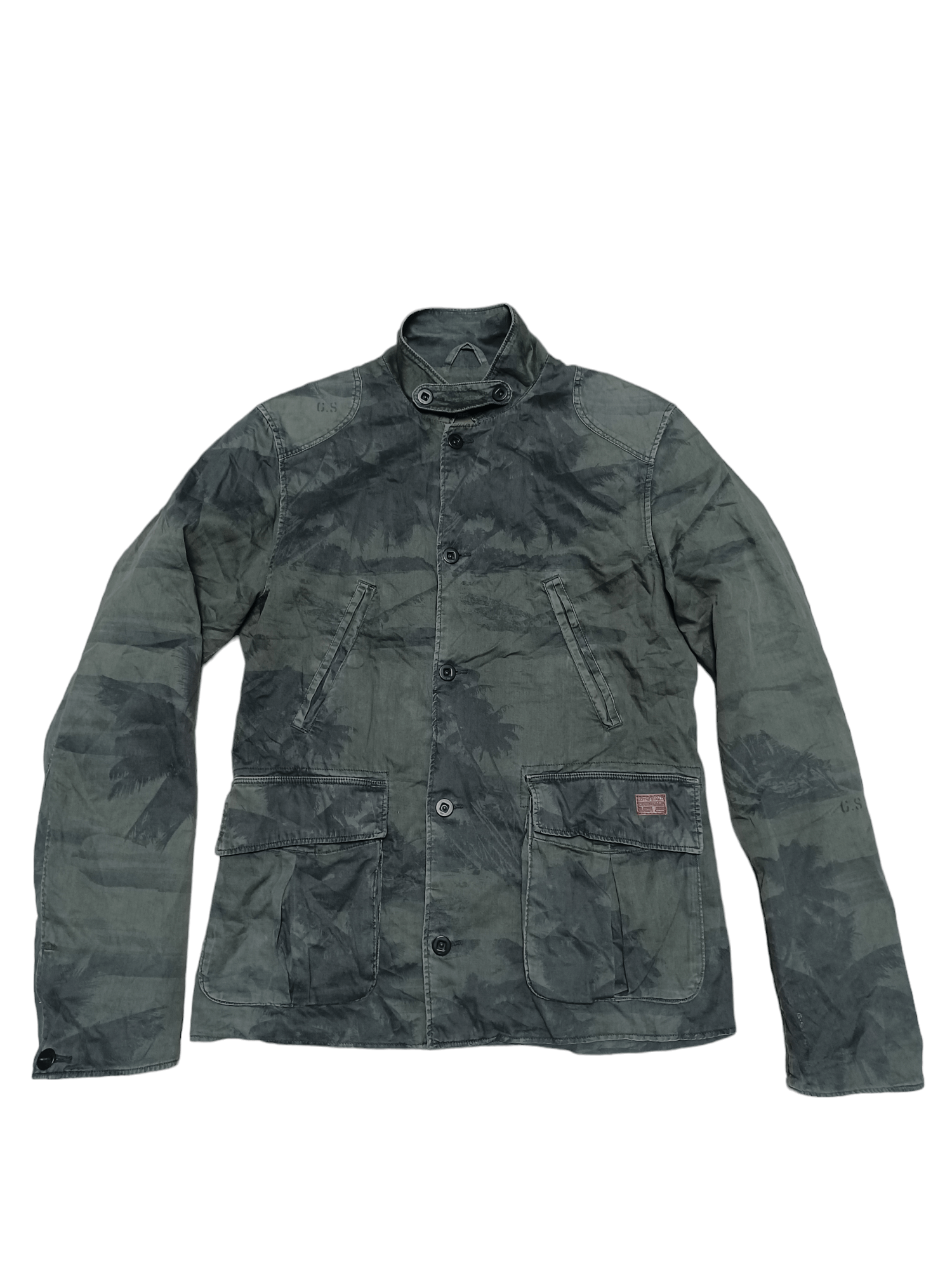 image of Avant Garde x G Star Raw Fantastic Print G Star Raw Cargo Multipocket Jacket in Dark Green (Size Me