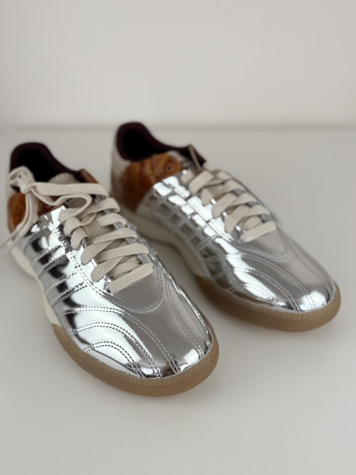 Adidas × Wales Bonner ADIDAS X WALES BONNER SAMBA METALLIC Sneakers IH5777 Size US 9 / EU 42 - 12 Thumbnail