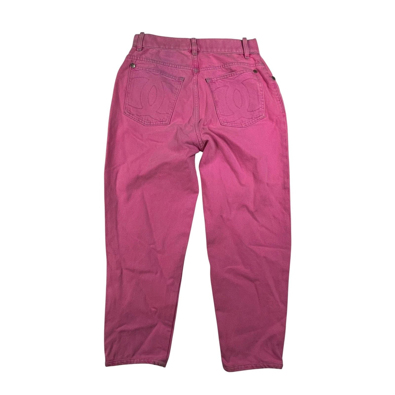 Chanel Chanel 'Pocket Stitched Logo' Pink Jeans Size US 26 / EU 42 - 2 Thumbnail