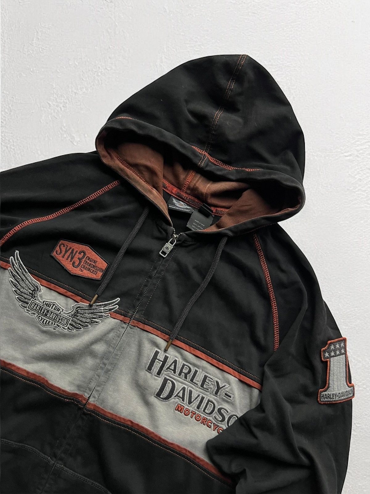 Harley Davidson HARLEY DAVIDSON USA BIG LOGO HOODIE HOODED 1 MOTORCYCLE Size US L / EU 52-54 / 3 - 4 Thumbnail