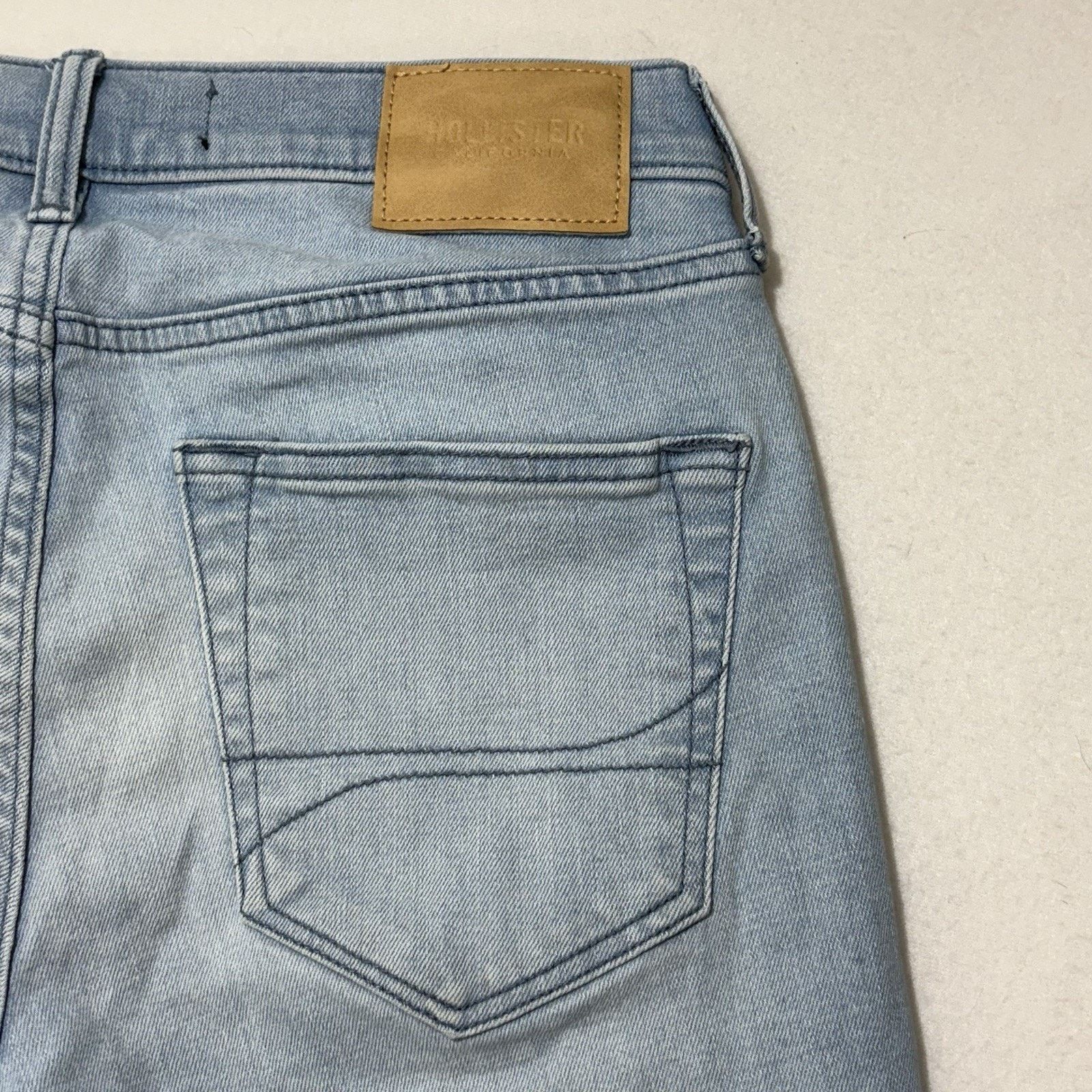 Hollister Hollister 30x31 Slim Straight Leg Jeans Ripped Stretch Blue Size 30" / US 8 / IT 44 - 11 Thumbnail