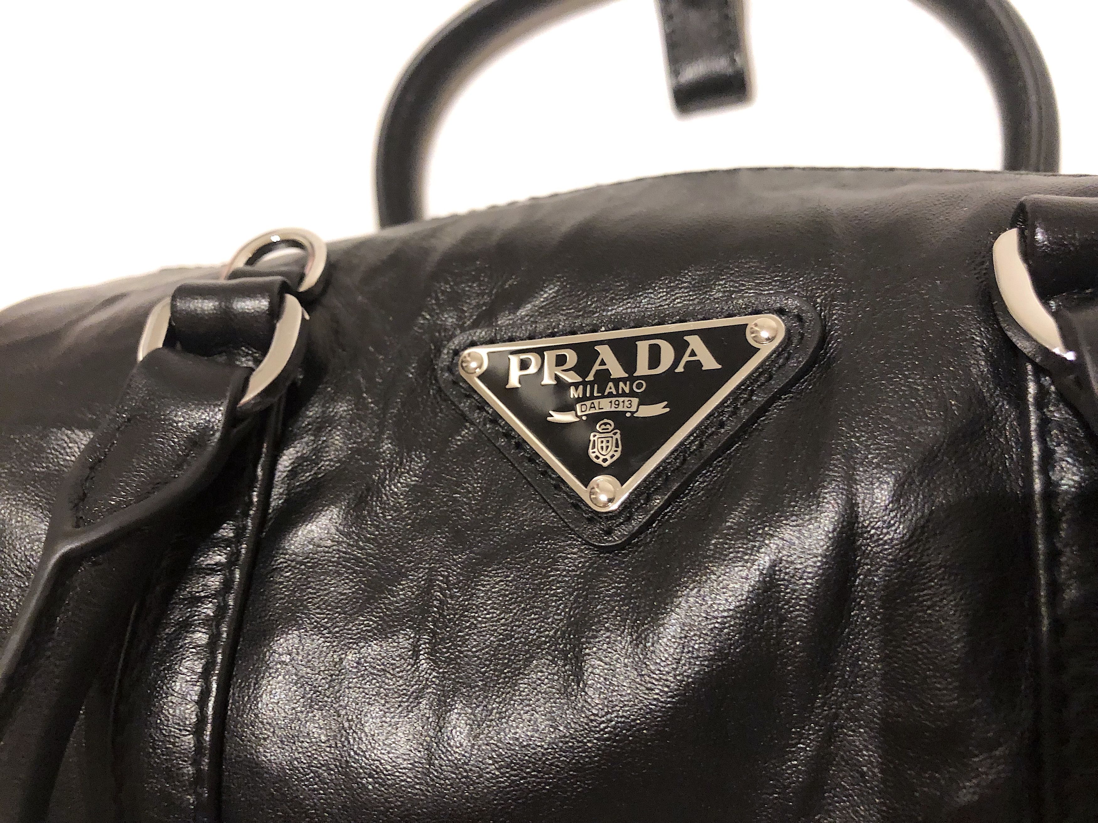 Prada Antique leather Barrel Bag Size ONE SIZE - 5 Thumbnail