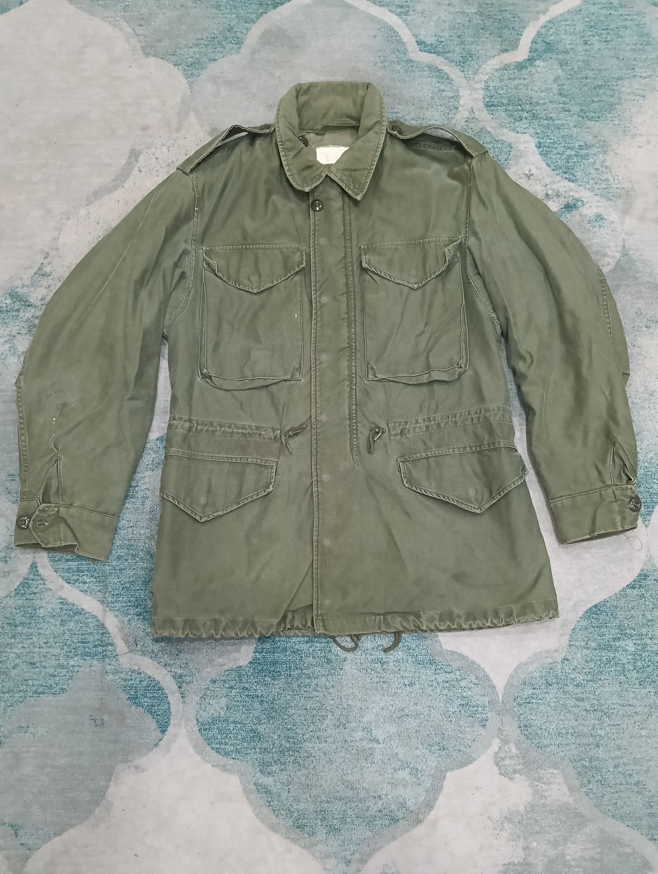 Vintage True Vintage M51 Field Jacket Sateen Olive Green Size US XL / EU 56 / 4 - 4 Thumbnail