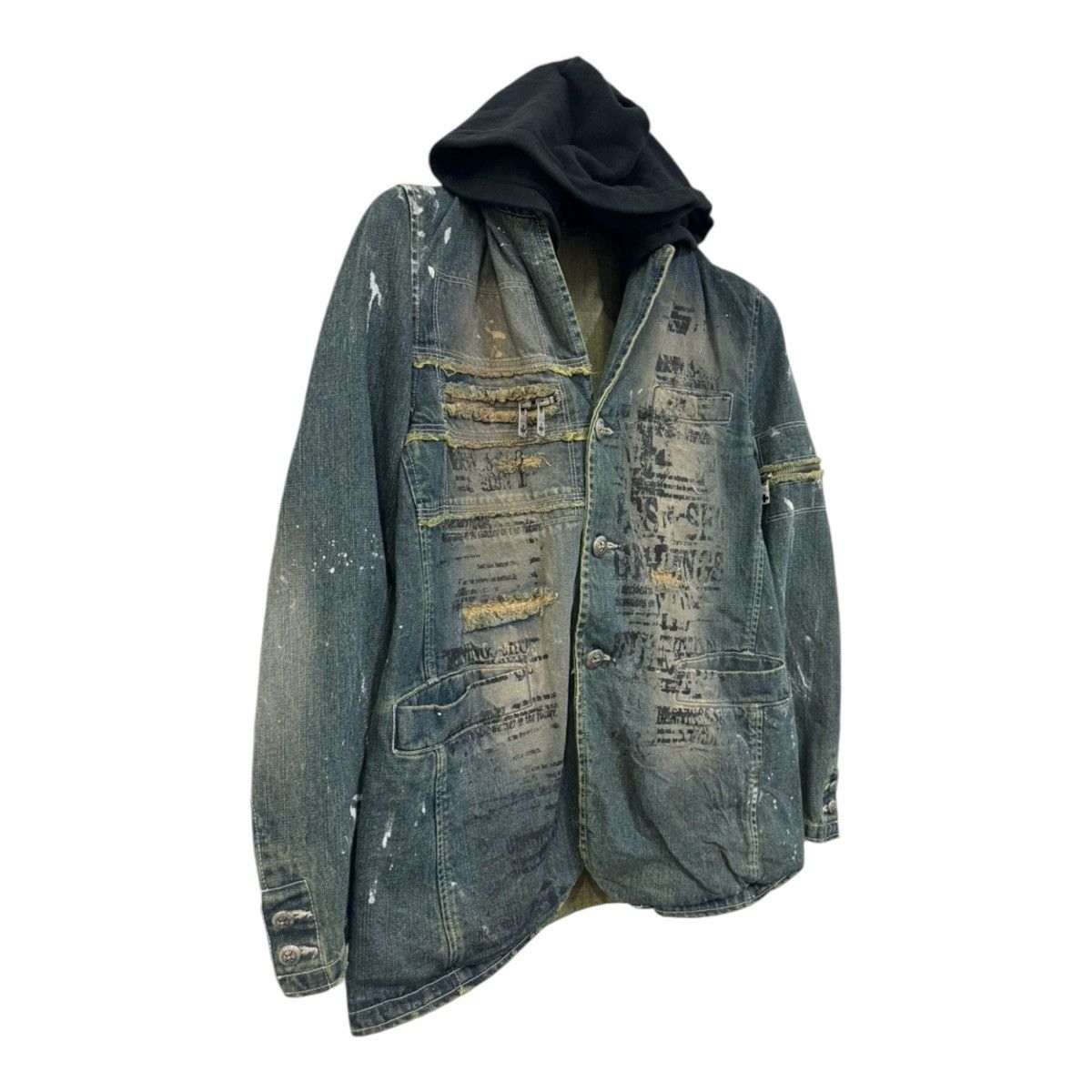 If Six Was Nine 💥PUNK DESIGN DESTROYED THRASHED BERNING SHO DENIM RARE Size US M / EU 48-50 / 2 - 2 Thumbnail