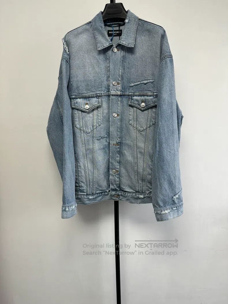 Balenciaga Balenciaga Oversized Denim Jacket Size US M / EU 48-50 / 2 - 1 Thumbnail