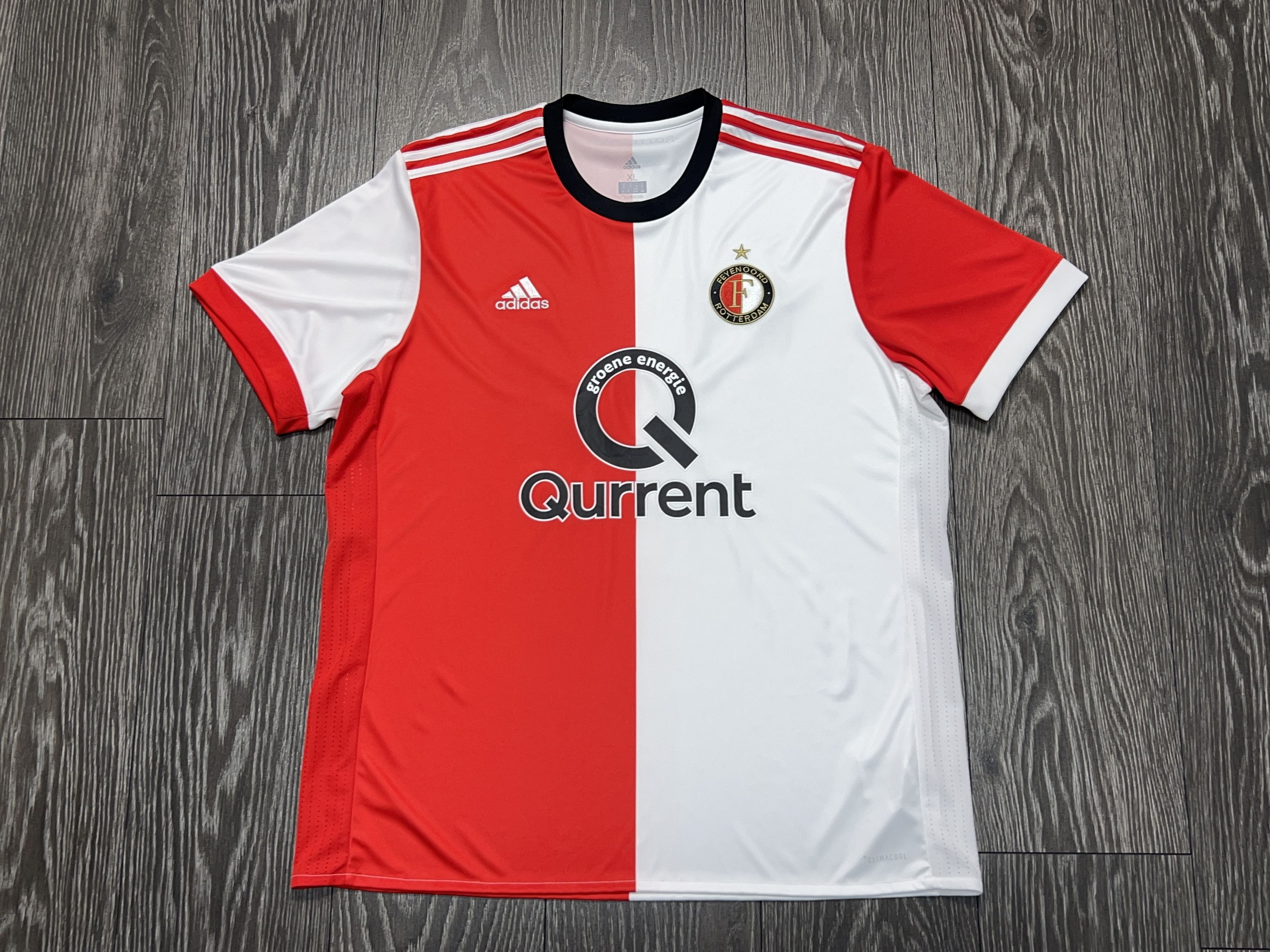 Adidas 🇳🇱 Feyenoord Rotterdam 2017 2018 Home Football Soccer XL Size US XL / EU 56 / 4 - 1 Thumbnail