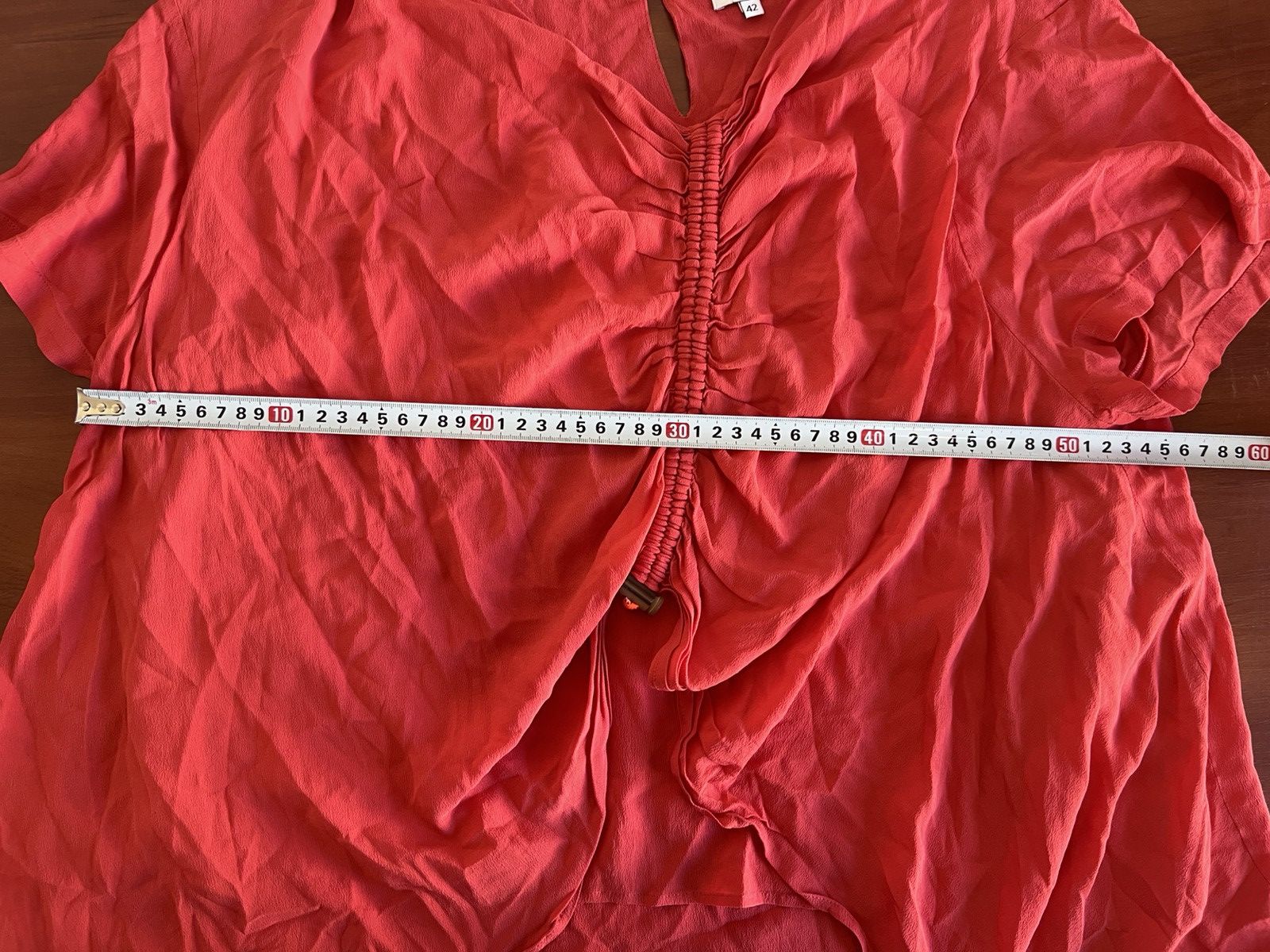 Kenzo Kenzo 41% Silk Blouses Short Sleeve Women’s Red Size M (42) Size M / US 6-8 / IT 42-44 - 10 Thumbnail