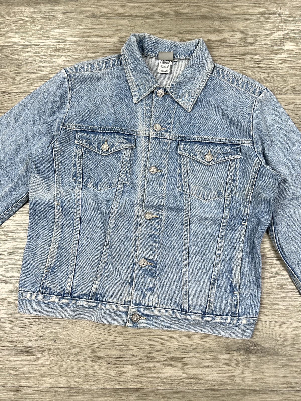 Versace Jeans Couture Versace Jeans Couture Blue Denim Button Front Jacket L Size US L / EU 52-54 / 3 - 3 Thumbnail