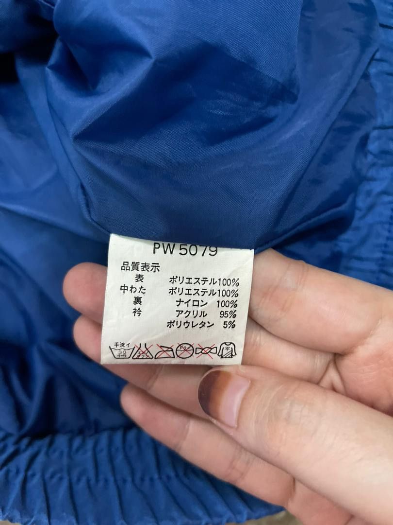 Asics Vintage 90s Asics Hood Bomber Jacket Blue Made In Japan Size US M / EU 48-50 / 2 - 3 Thumbnail