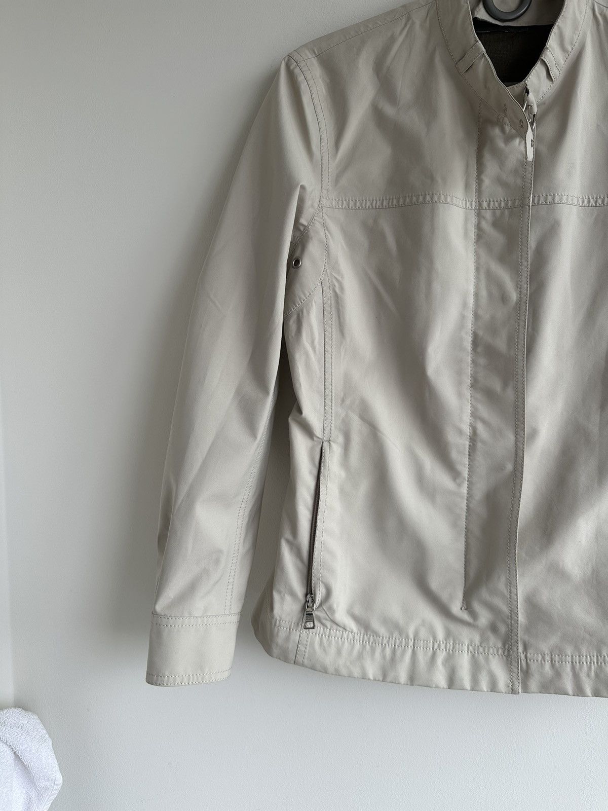 Prada Vintage Prada Gore-Tex Women's White Bomber Biker Jacket 44 Size M / US 6-8 / IT 42-44 - 4 Thumbnail