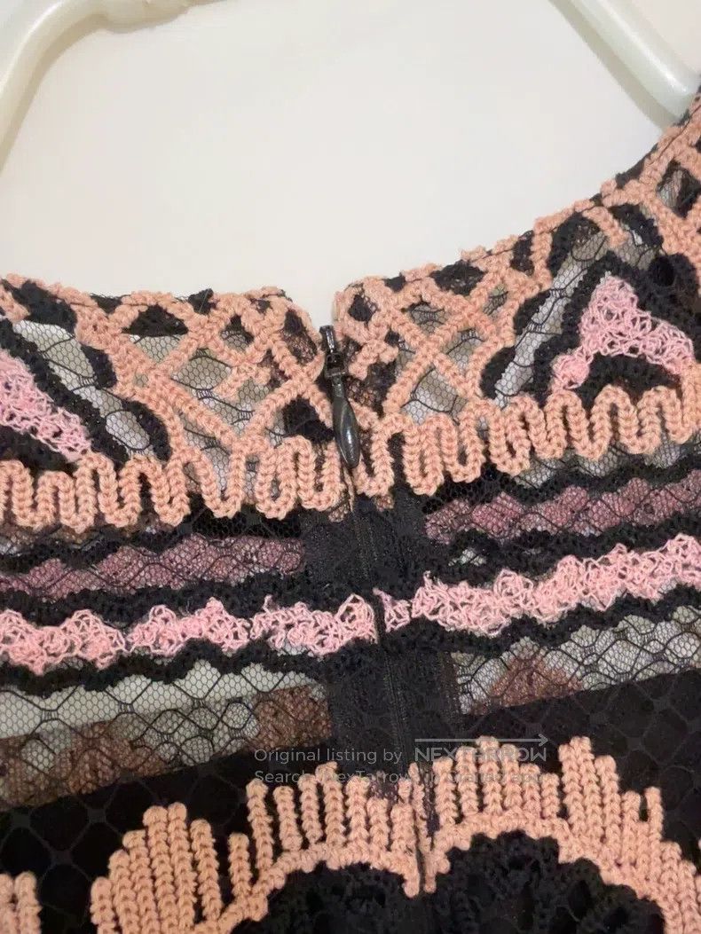 Valentino Valentino Black pink dress Size XS / US 0-2 / IT 36-38 - 4 Thumbnail