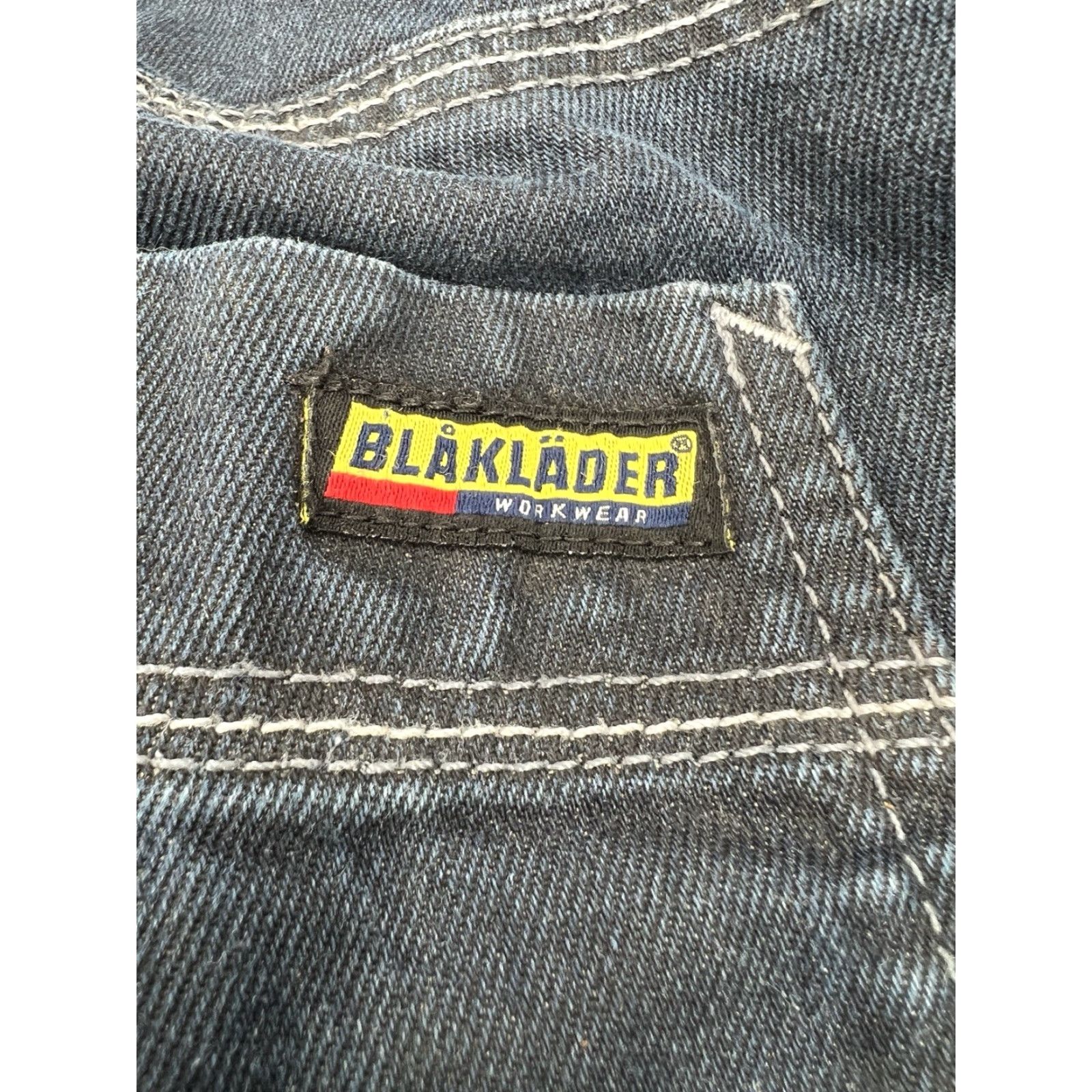 Vintage VINTAGE Blaklader Work Pants Mens 30x31 Dark Blue Denim Cargo Pockets Tool Loop Jeans Regular 30 Mens Size US 30 / EU 46 - 6 Thumbnail