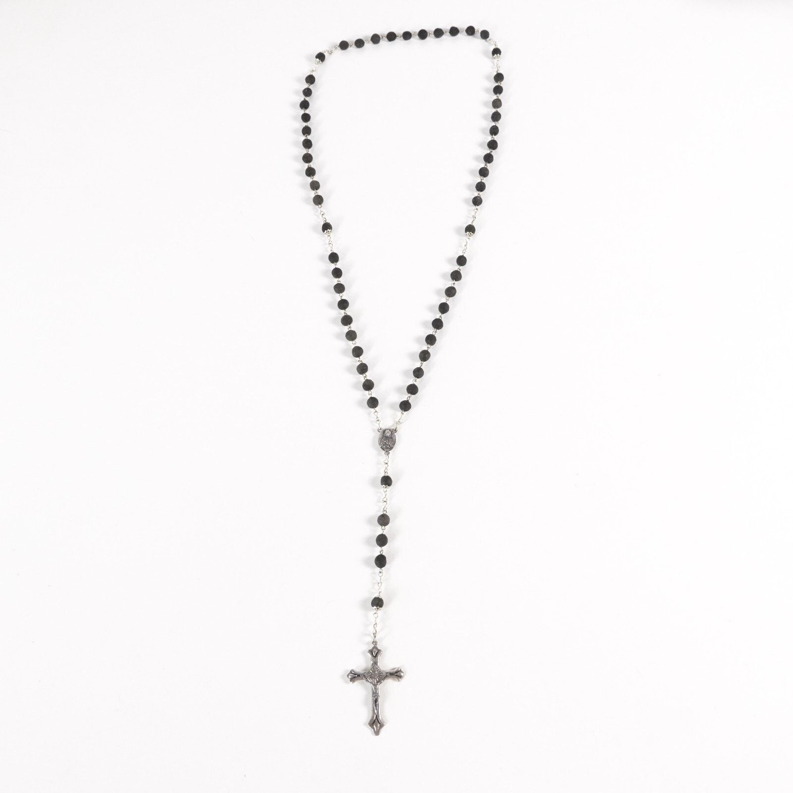 Other Mary Jesus Cross Crucifix Pendant Rosary Prayer Necklace Size ONE SIZE - 1 Thumbnail