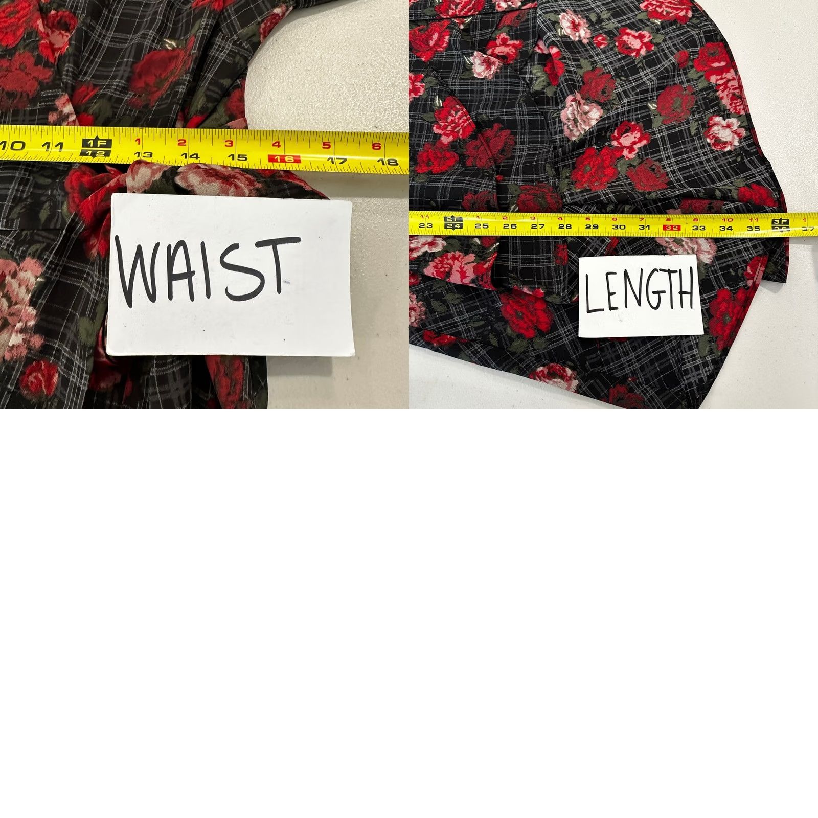 Torrid Torrid Wrap Dress Chiffon Blouse Floral Plaid V-Neck 3/4 Sleeve Tie High-Low Ruffle Multicolor Black Red Grey Size L Womens Regular Size L / US 10 / IT 46 - 8 Thumbnail