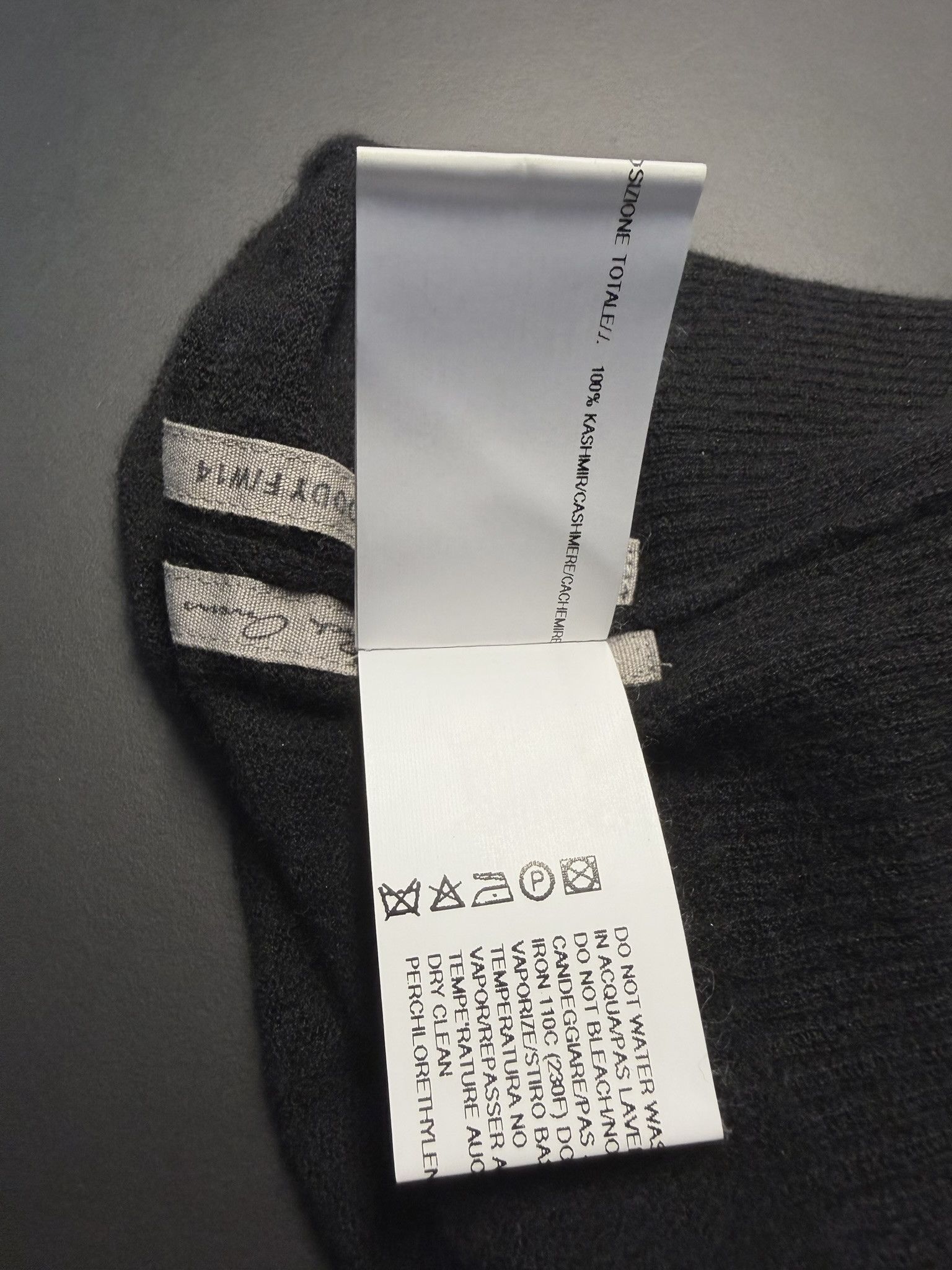 Rick Owens Rick Owens Black Cashmere Beanie Hat FW14 One Size Size ONE SIZE - 6 Thumbnail