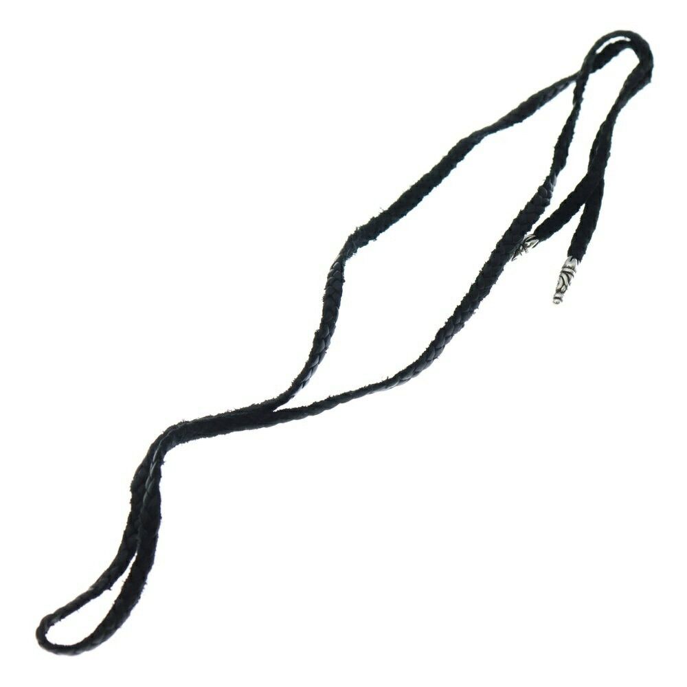 Chrome Hearts Chrome hearts leather silver braid strap necklace Size ONE SIZE - 4 Thumbnail