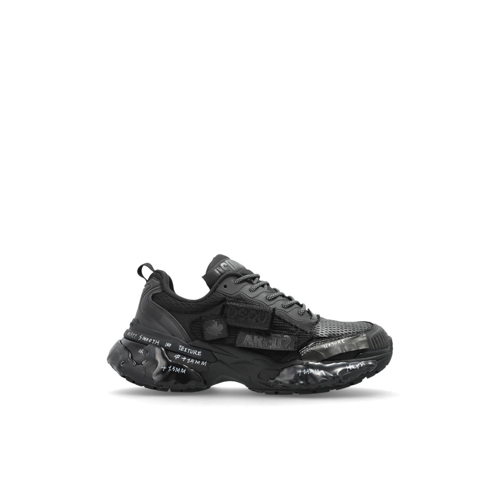DSQUARED2 Faster Black Sneakers New & Authentic (Women's siz