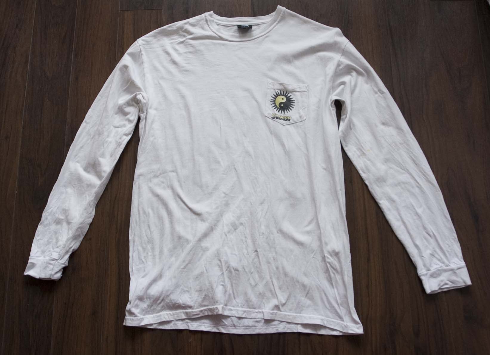 Stussy Stussy T Shirt Long Sleeve Yin Yang w/ STAINS Size L Size US L / EU 52-54 / 3 - 1 Thumbnail