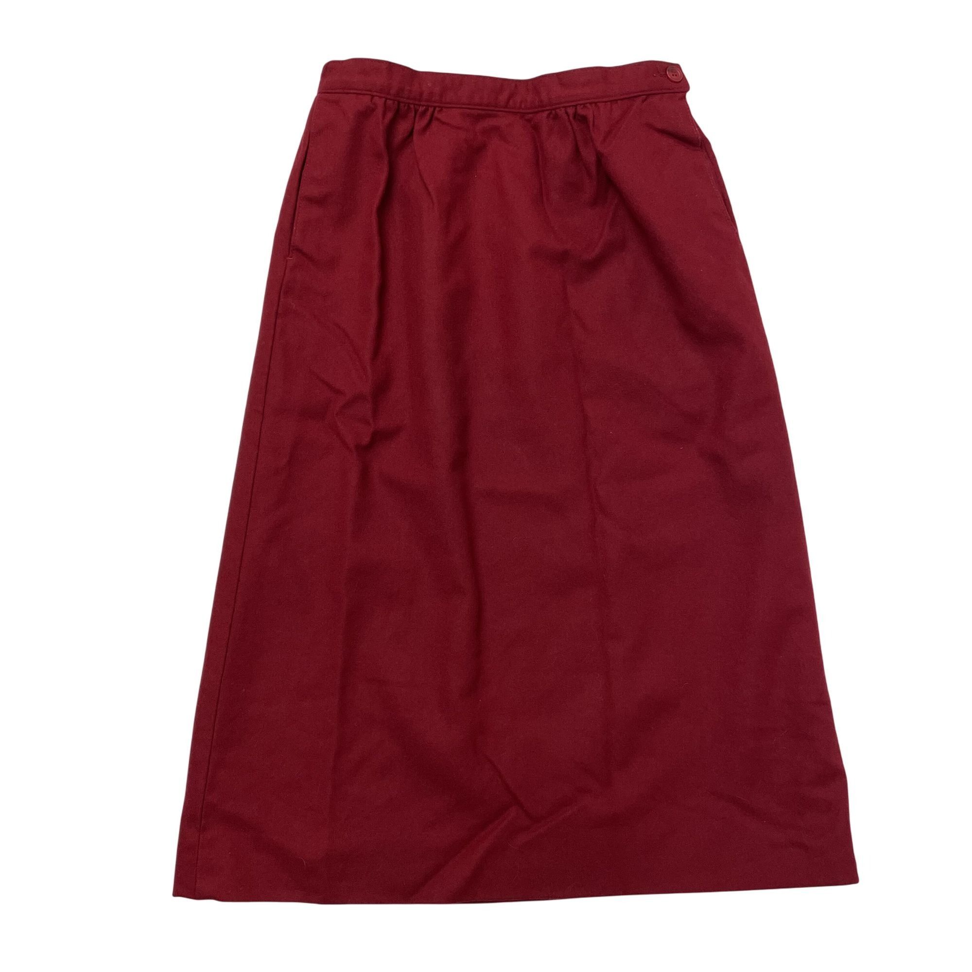 Pendleton Vtg Pendleton RED Lined A LINE Thick Wool Skirt 8 Size 30" / US 8 / IT 44 - 1 Thumbnail