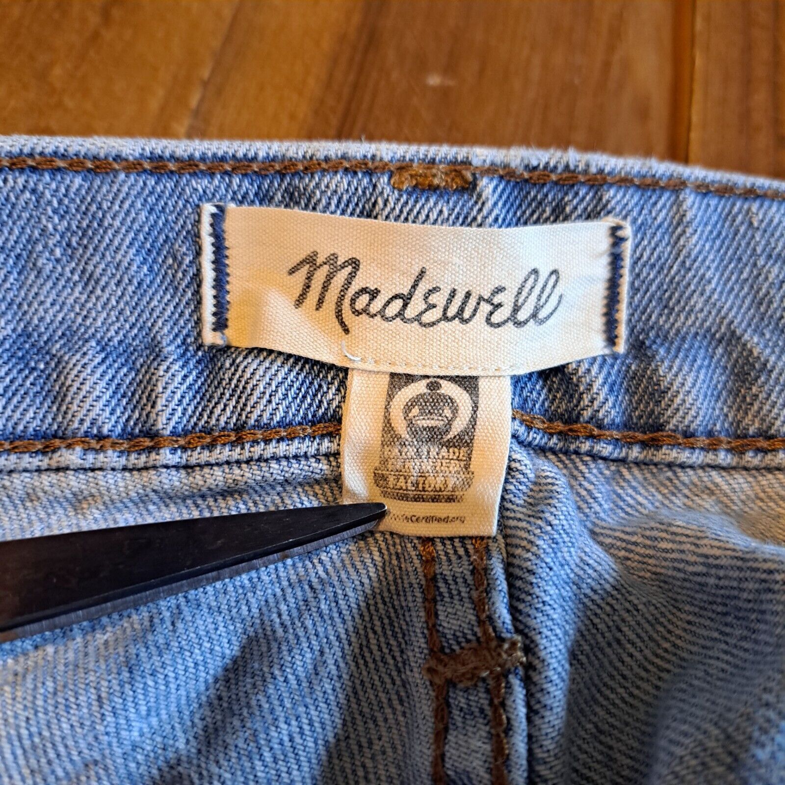 Madewell Madewell MidRise Perfect Vintage Jeans Womens Sz 25 Repaired Size 25" / US 0 / IT 36 - 2 Thumbnail