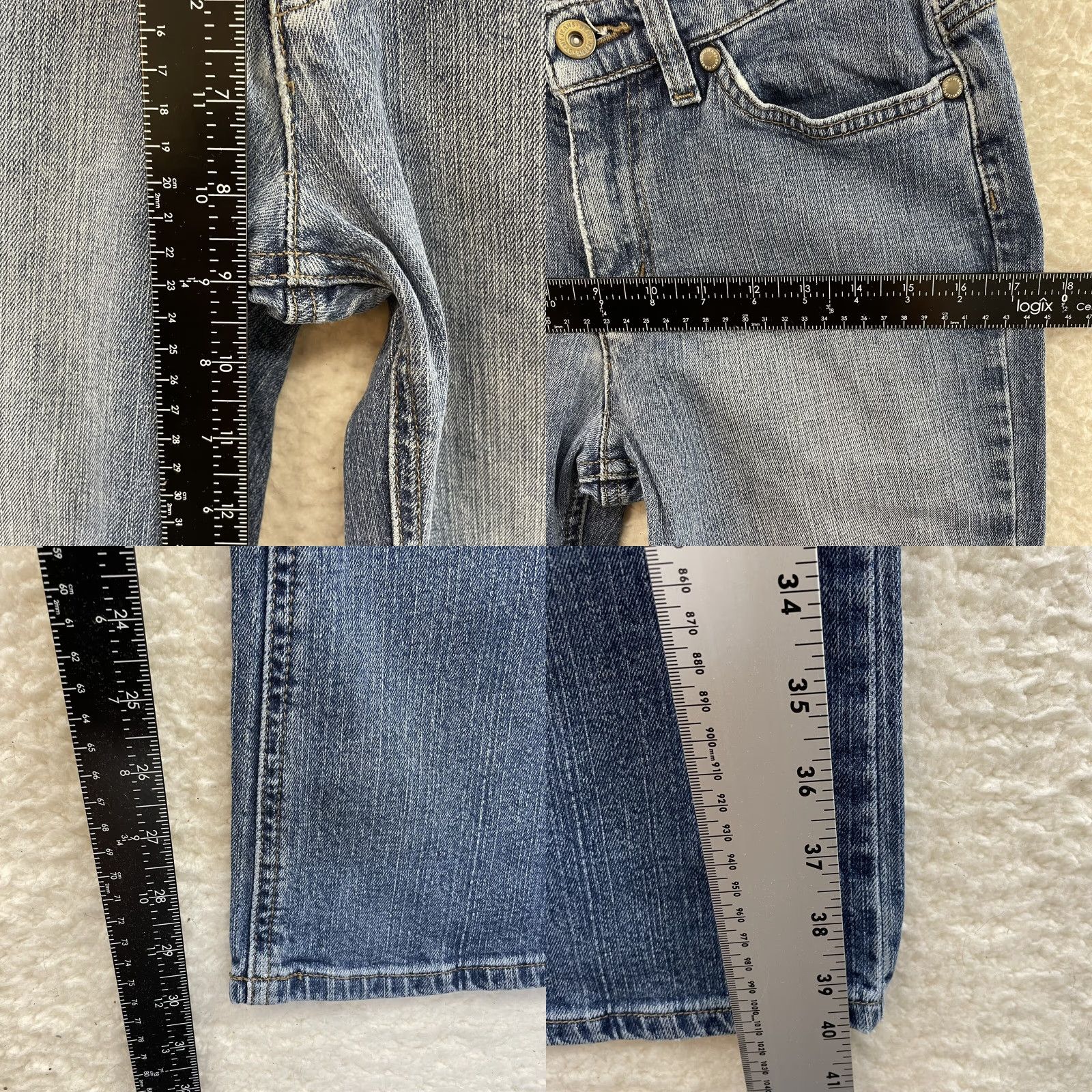 DKNY VINTAGE DKNY Jeans Bootscut Flare Mid Rise Stretch Medium Wash Women’s 6 Size 28" / US 6 / IT 42 - 8 Thumbnail