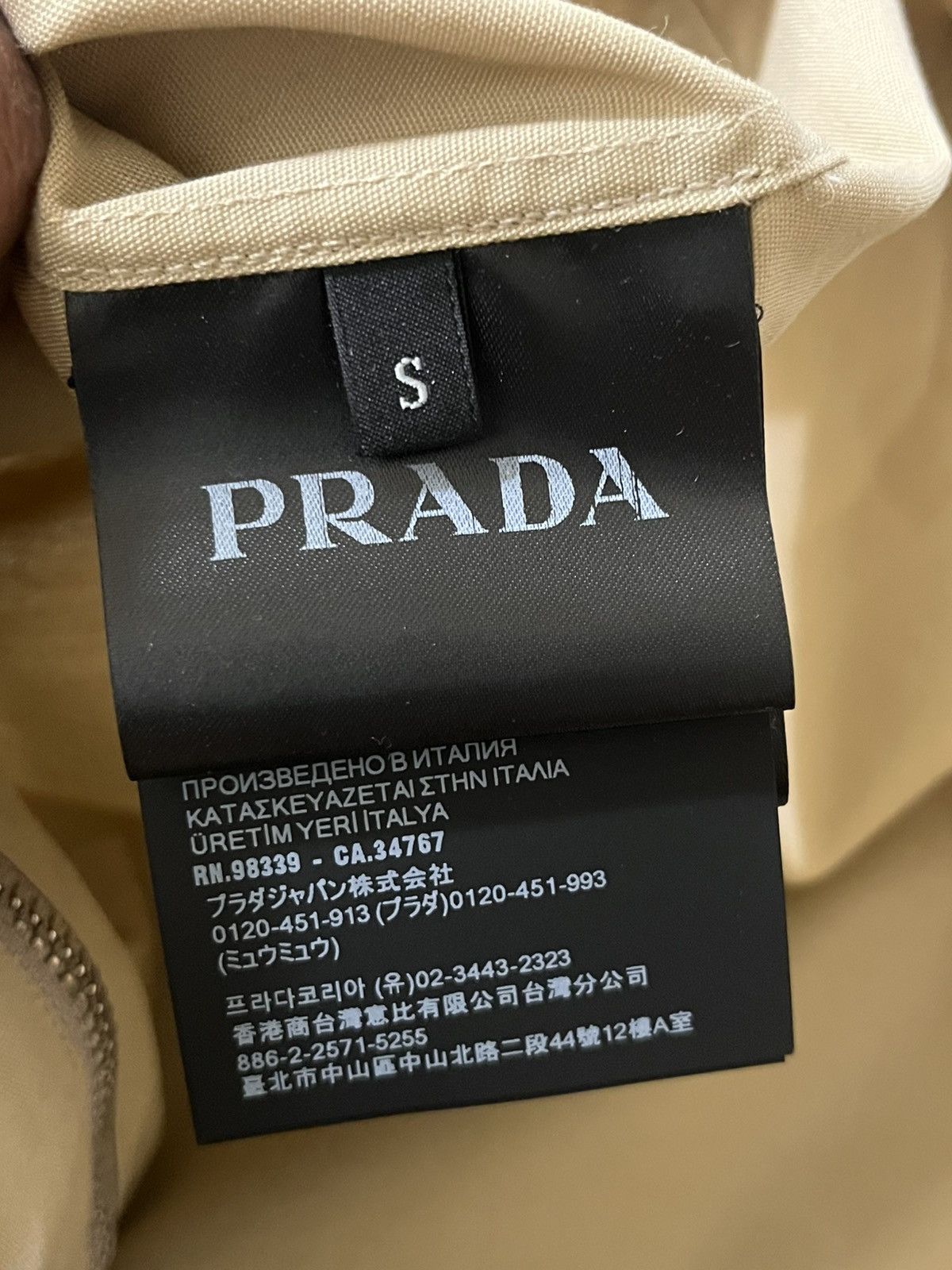 Prada Prada Technical Cotton Zip Up Shirt Sz Small Size US S / EU 44-46 / 1 - 7 Thumbnail