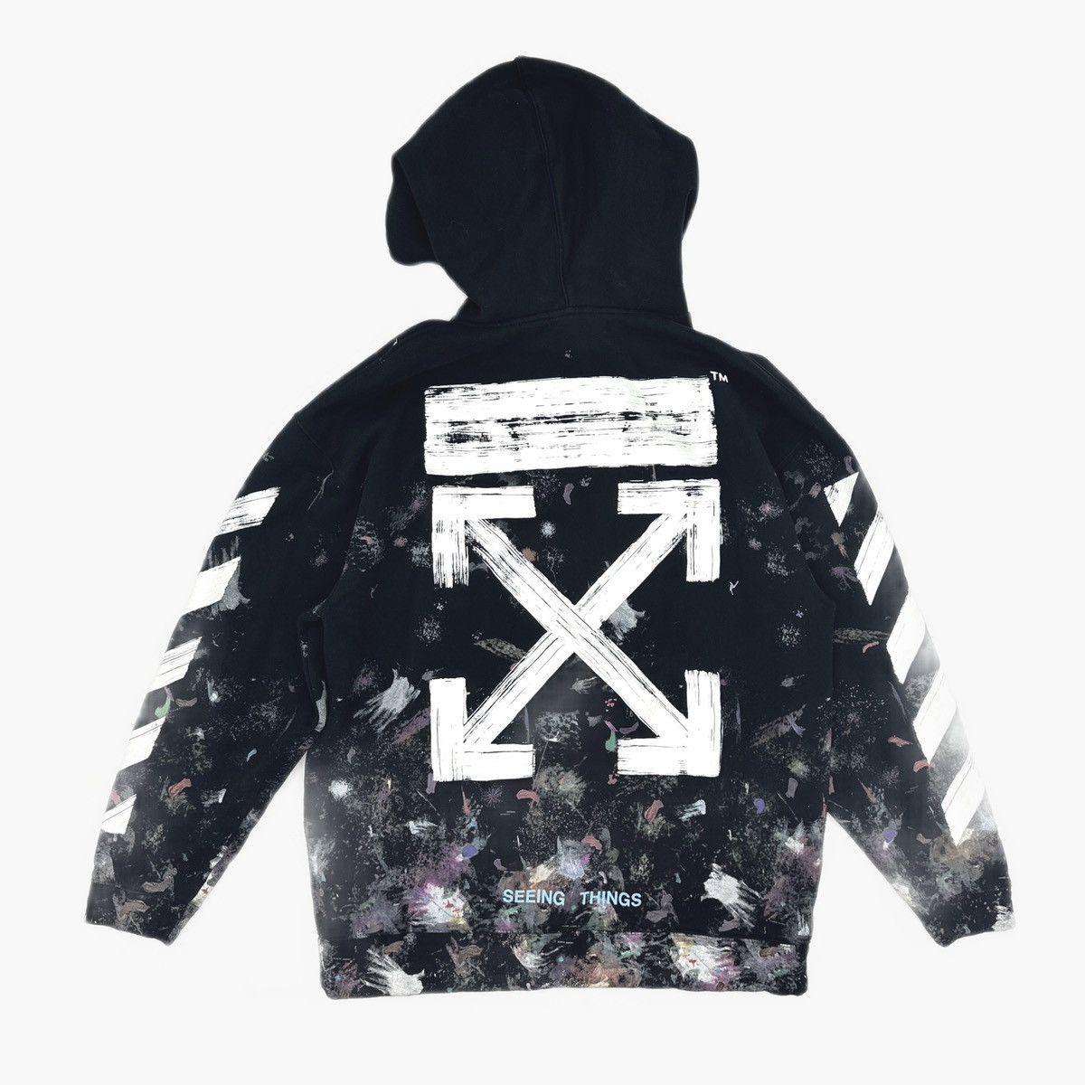Off-White Diag Galaxy Brushed Over Hoodie Size US M / EU 48-50 / 2 - 2 Thumbnail