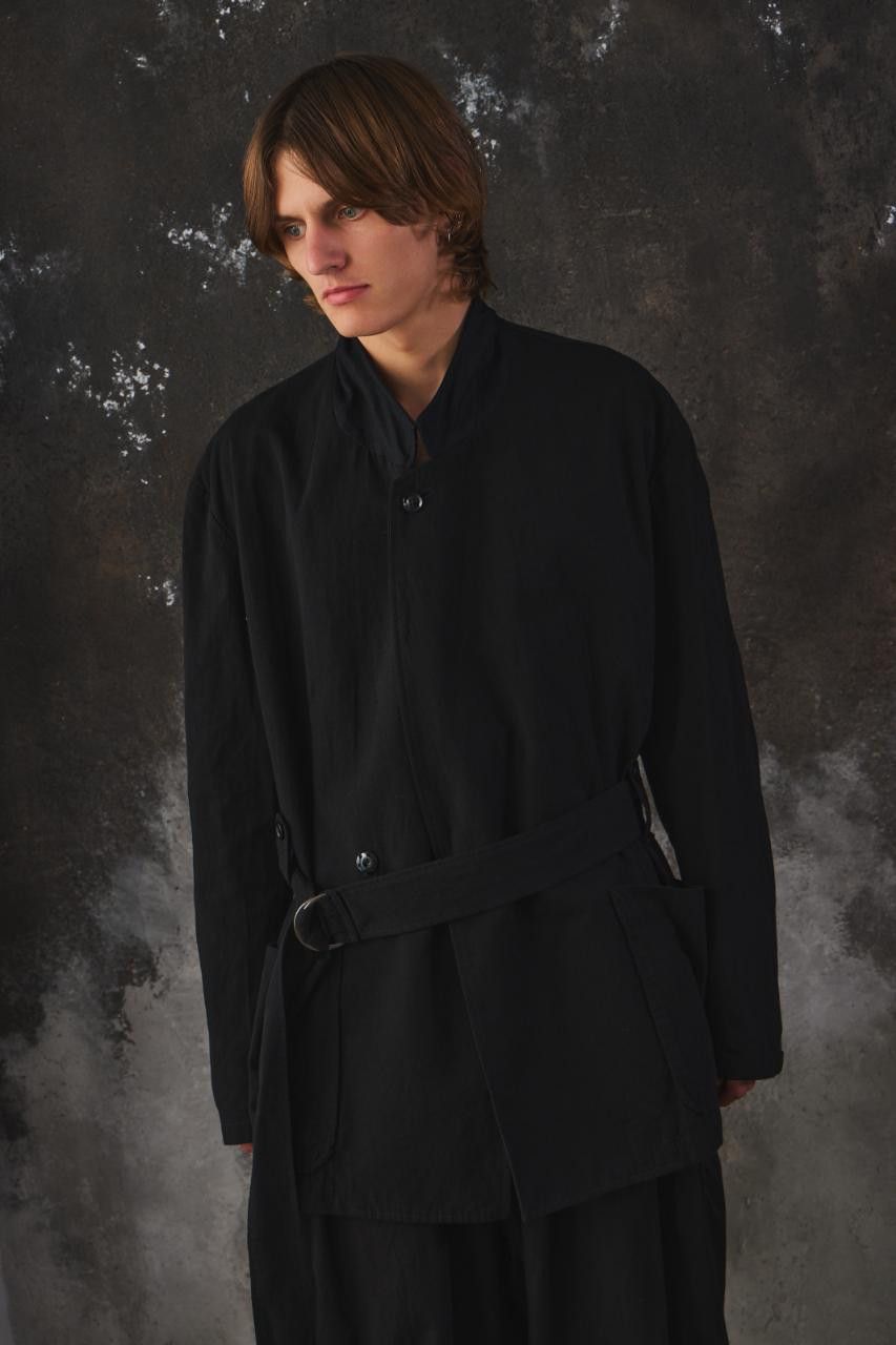Yohji Yamamoto S'YTE Yohji Yamamoto Cotton/Linen Dungaree Belted Jacket Size US M / EU 48-50 / 2 - 1 Thumbnail