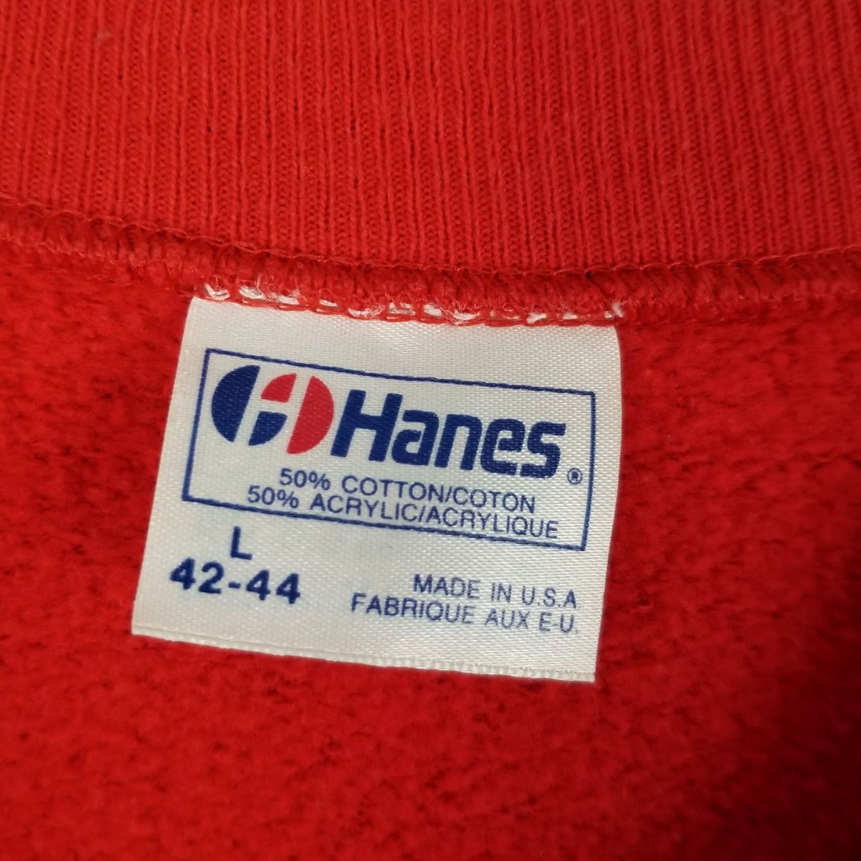 Hanes Hanes Vintage RA Long Lumberjacks Sweatshirt Crewneck L Red Mens Adult Large Shirt Size US L / EU 52-54 / 3 - 3 Thumbnail