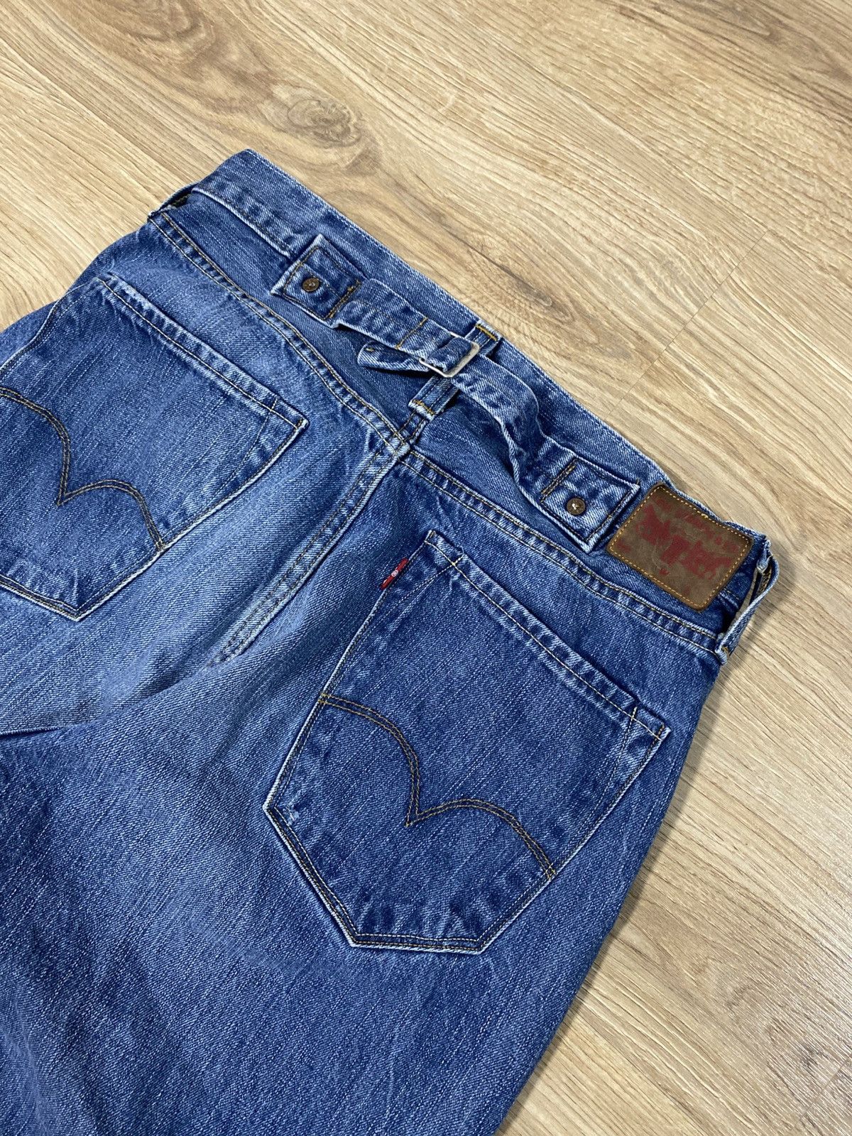 Japanese Brand × Levi's × Vintage Vintage Red Collection Levi’s Wide Straight Denim Jeans Size US 30 / EU 46 - 12 Thumbnail