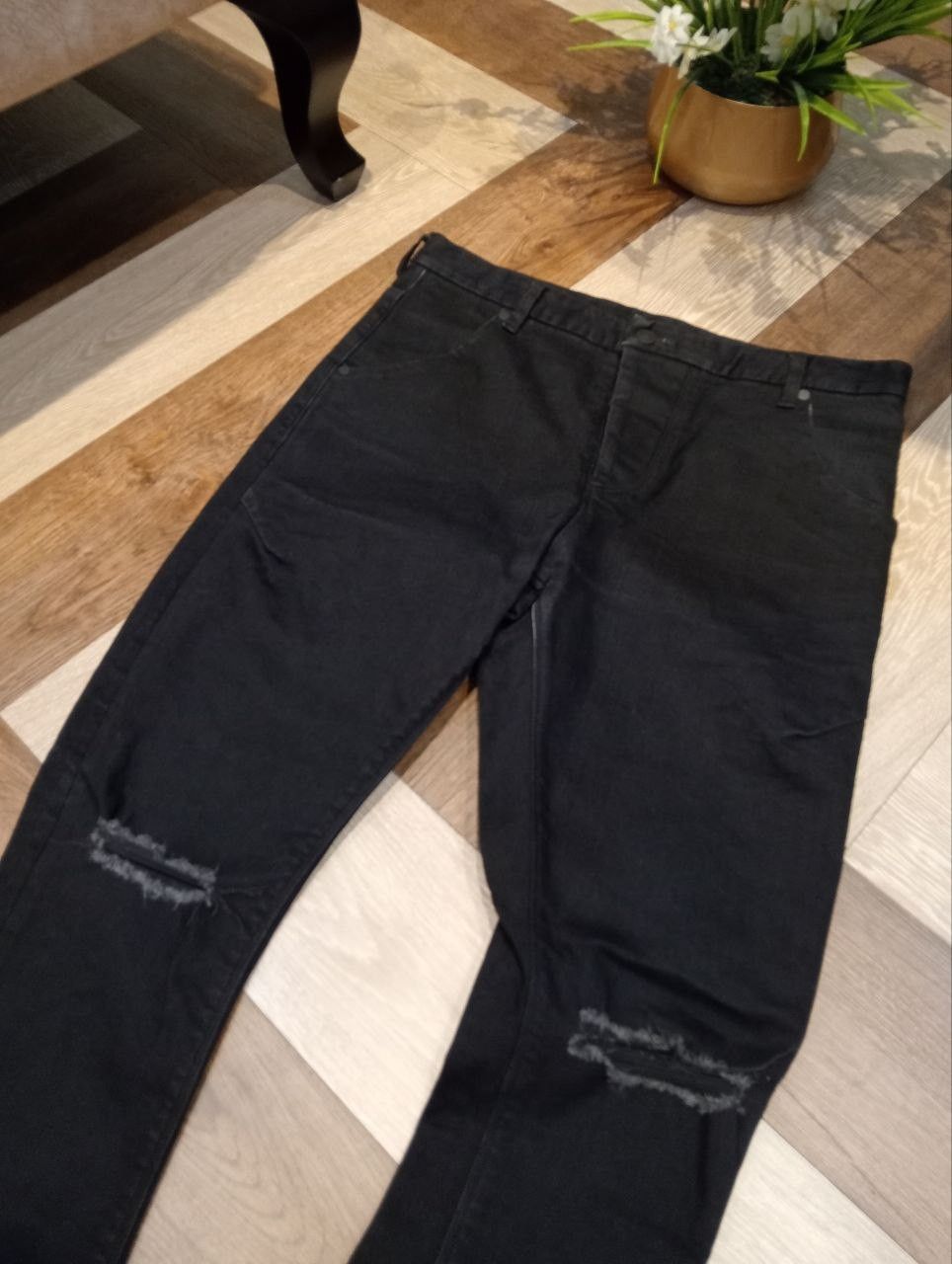 RIPVANWINKLE RIPVANWINKLE JAPAN BLACK CURVE STRETCH PANTS Size US 34 / EU 50 - 4 Thumbnail
