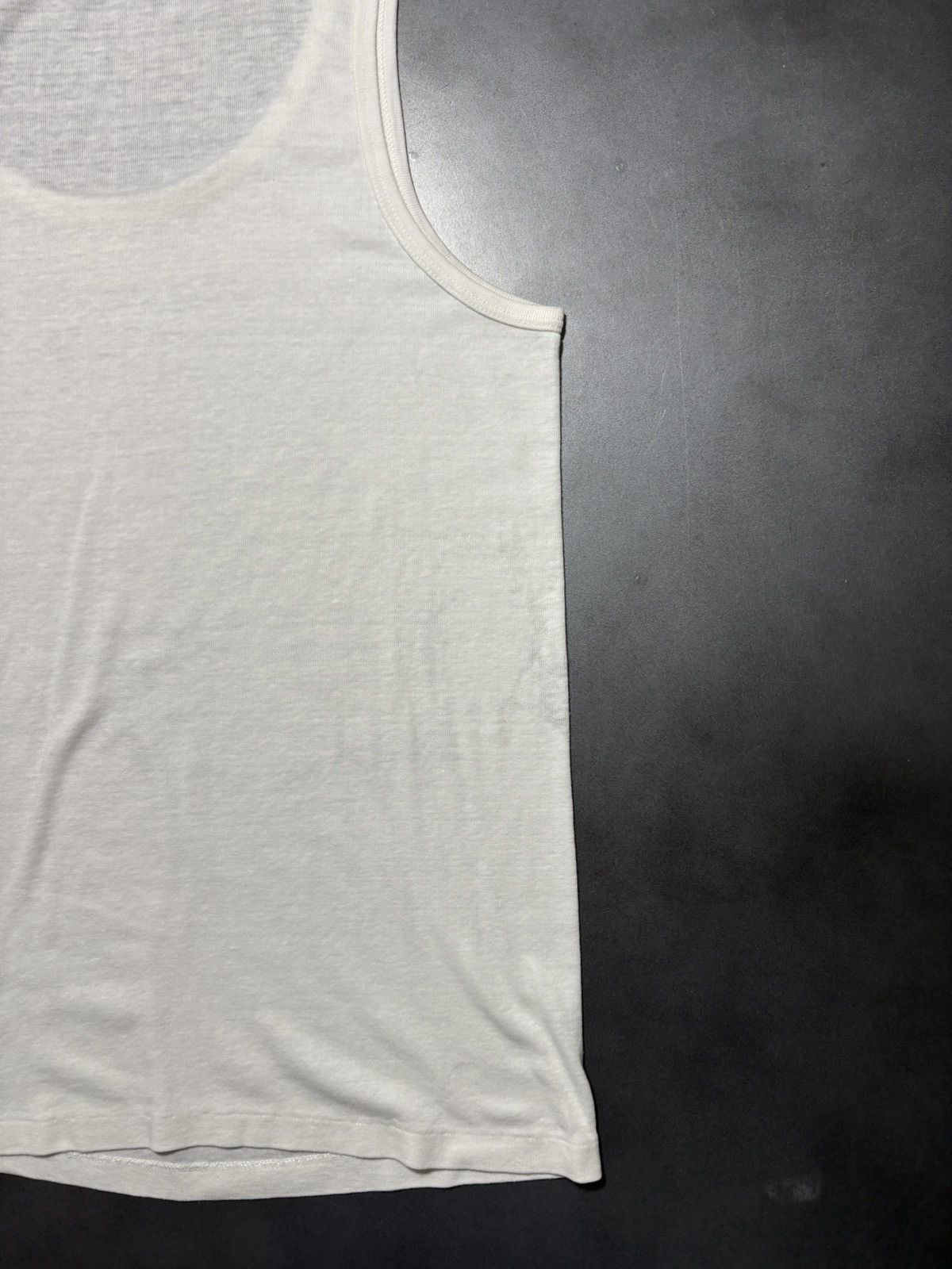 Vintage 1970s Military Undershirt Thrash Vintage Paper Thin Tank Top Size US XL / EU 56 / 4 - 9 Thumbnail