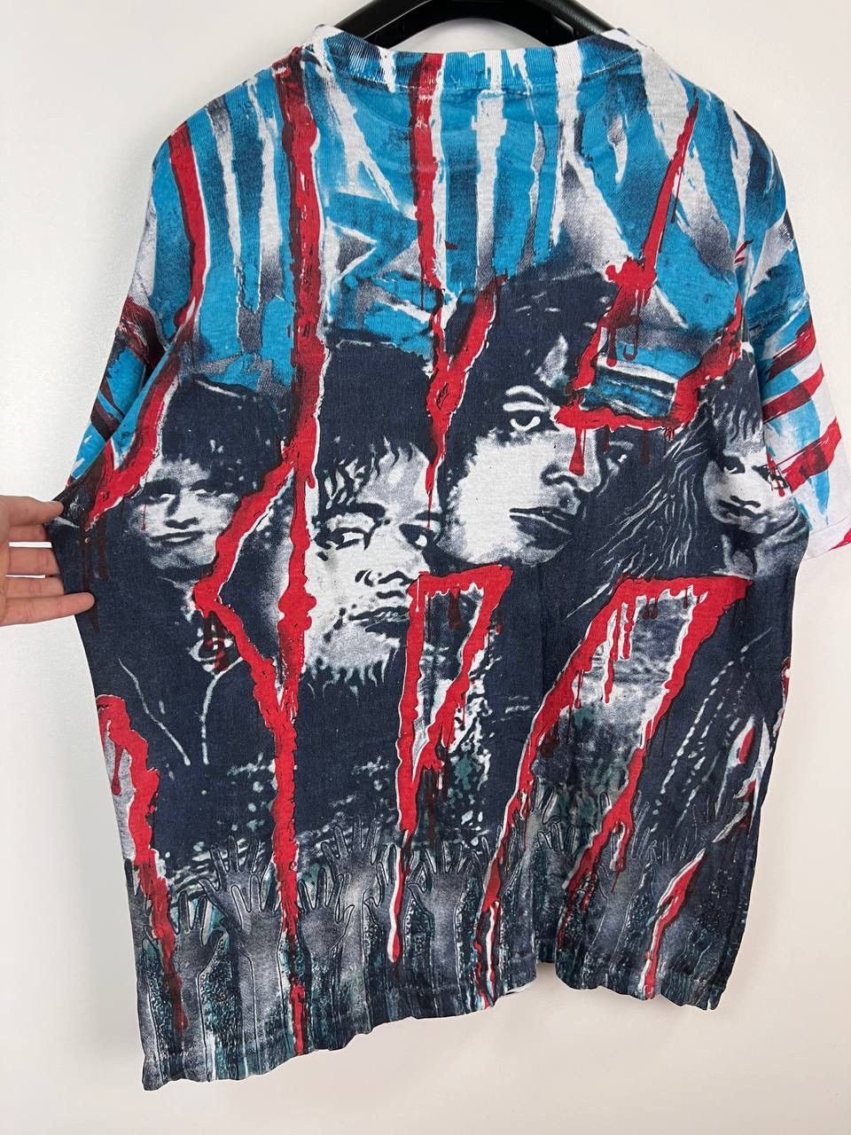 KISS Kiss Unholy 90s single stich over print vintage tee size XL Size US XL / EU 56 / 4 - 10 Thumbnail