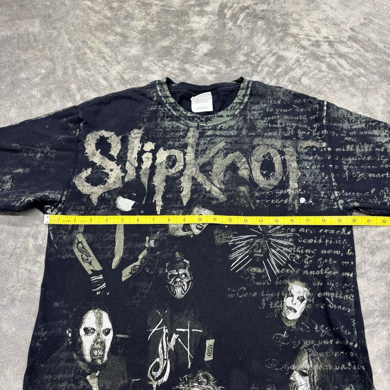 Hanes Vintage 2000s Slipknot All Over Print Short Sleeve T Shirt M Size US M / EU 48-50 / 2 - 10 Thumbnail