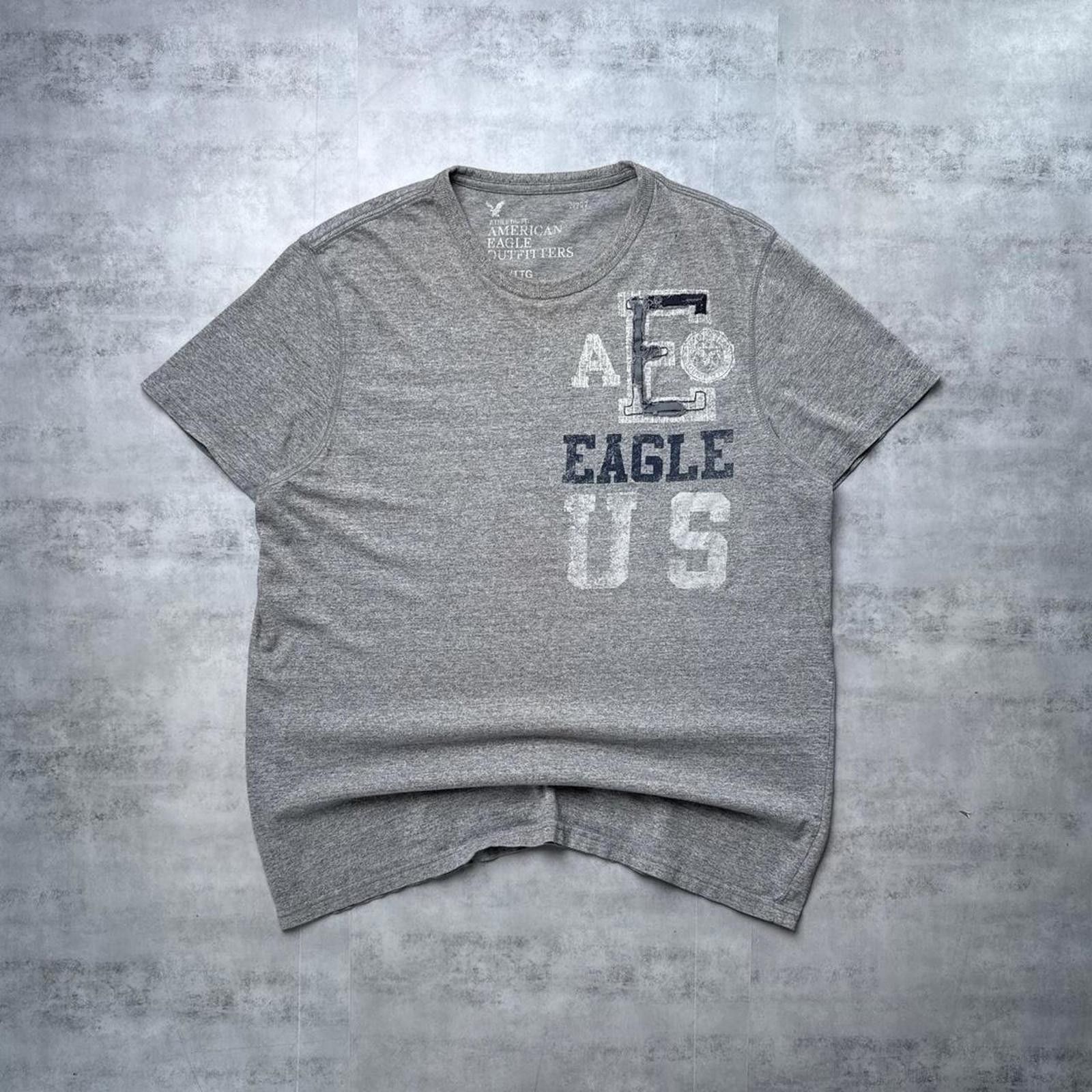 American Eagle Outfitters Y2K American Eagle 00s Gray T shirt Size US XXL / EU 58 / 5 - 1 Thumbnail
