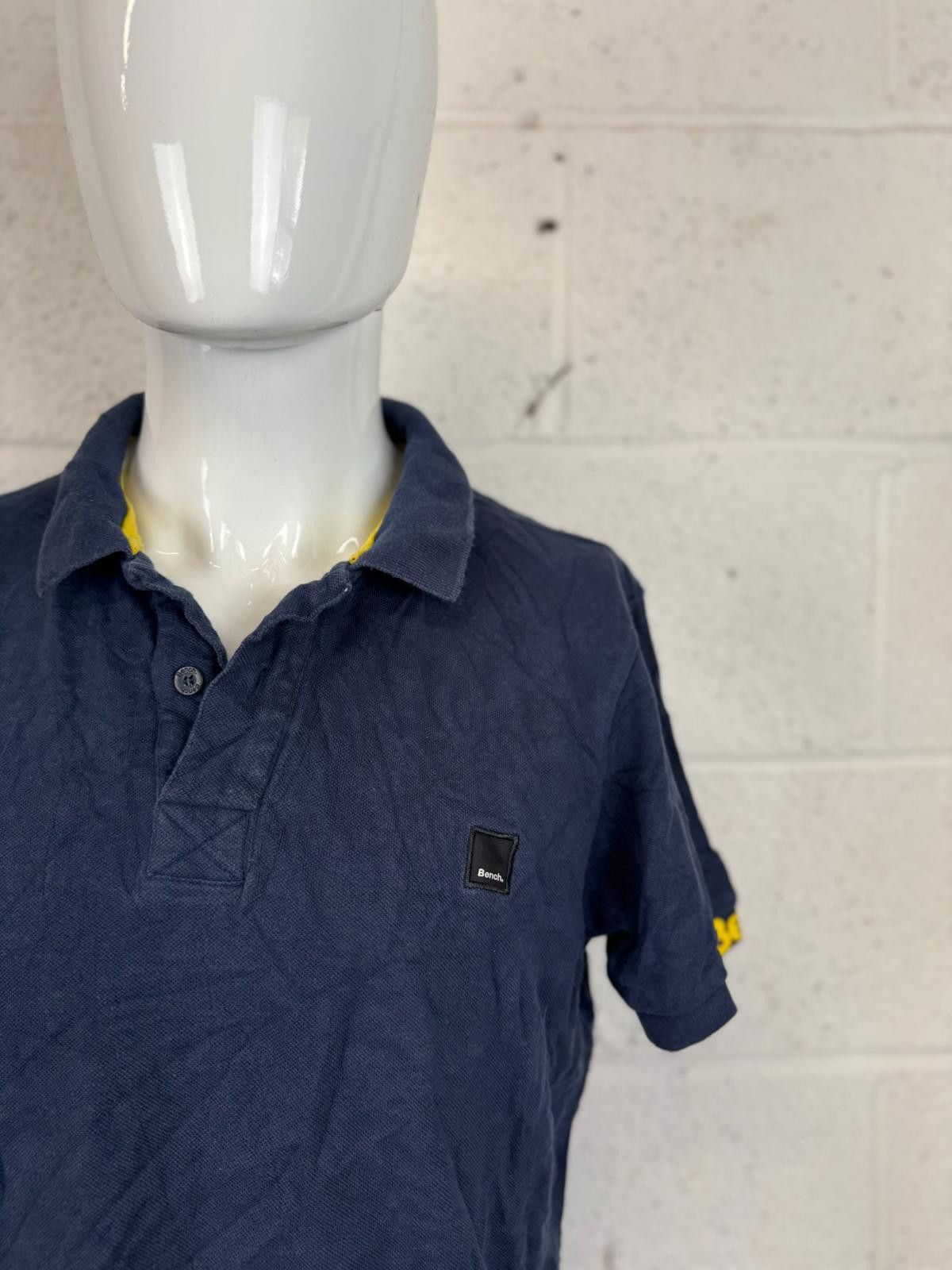 Bench Bench Navy Blue Polo Shirt Men's Size XL Size US XL / EU 56 / 4 - 2 Thumbnail