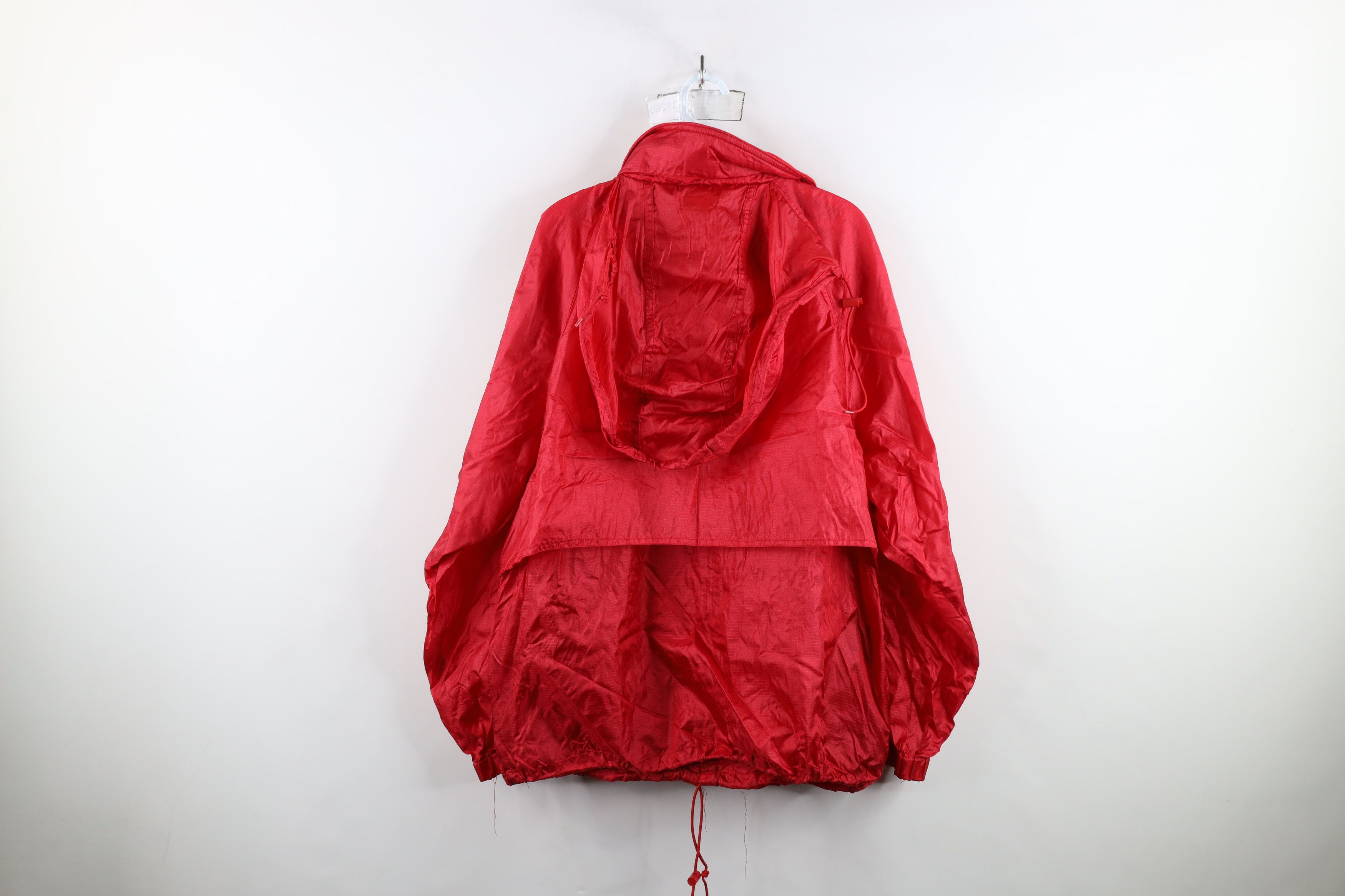 Eddie Bauer × Vintage Vintage 90s Eddie Bauer Hooded Windbreaker Jacket Red Size US XL / EU 56 / 4 - 12 Thumbnail