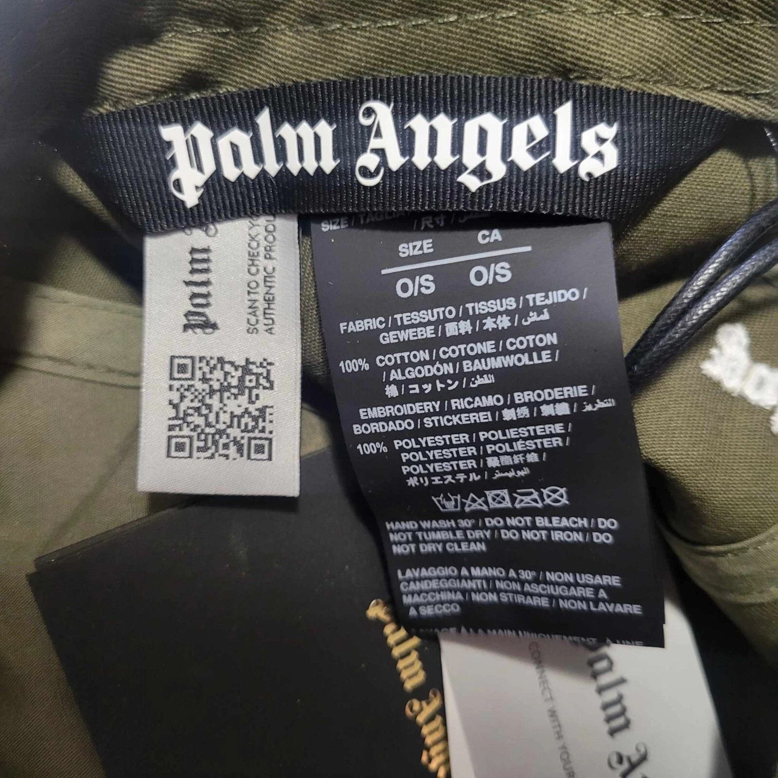 Palm Angels PALM ANGELS CLASSIC LOGO BASEBALL CAP HAT ADJUST strap NWT Size ONE SIZE - 6 Thumbnail