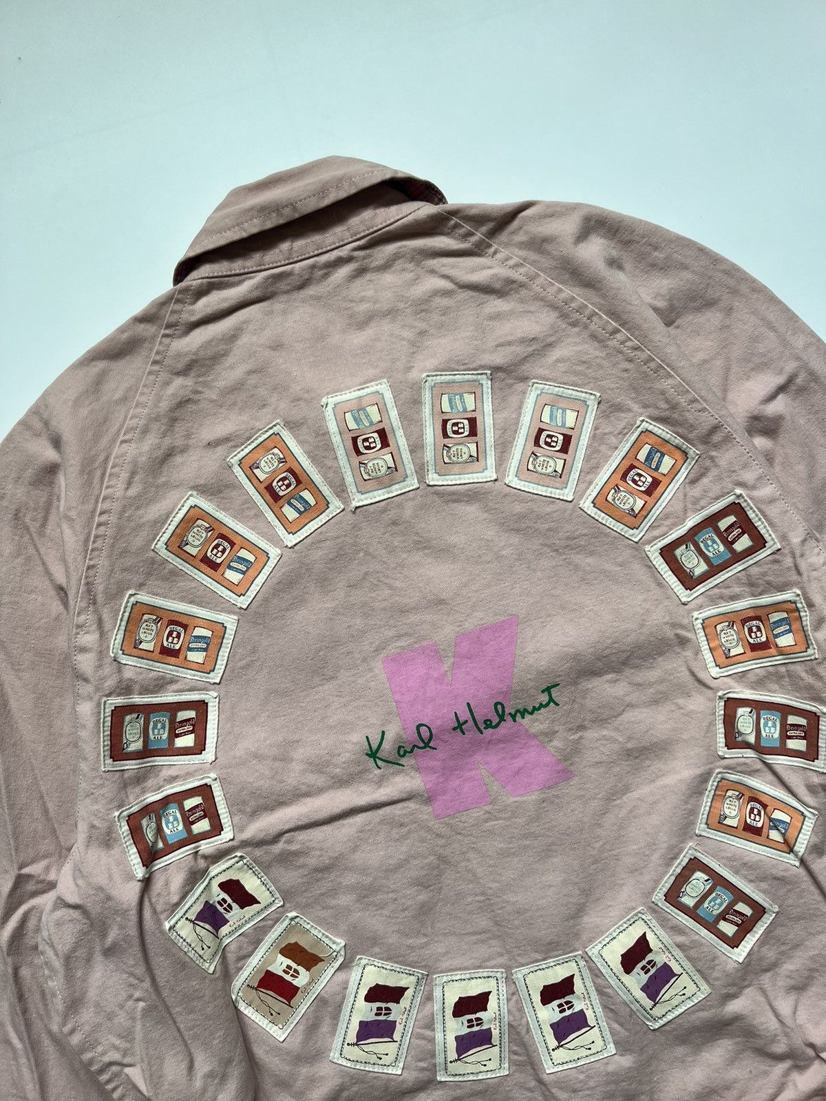 Karl Helmut Vintage 90's Karl Helmut Patch Bomber Jacket Size US L / EU 52-54 / 3 - 11 Thumbnail