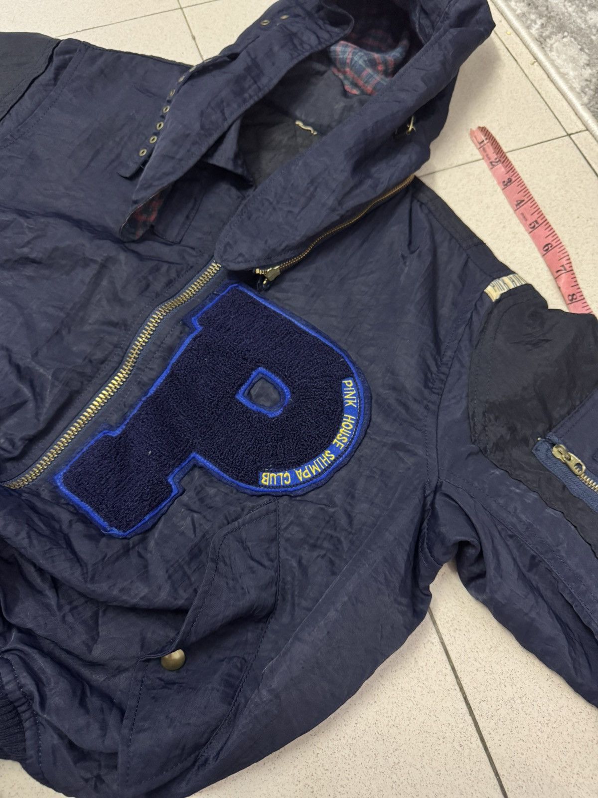 Pink House VINTAGE PINK HOUSE LETTERMAN PATCH BOMBER JACKET Size US M / EU 48-50 / 2 - 6 Thumbnail