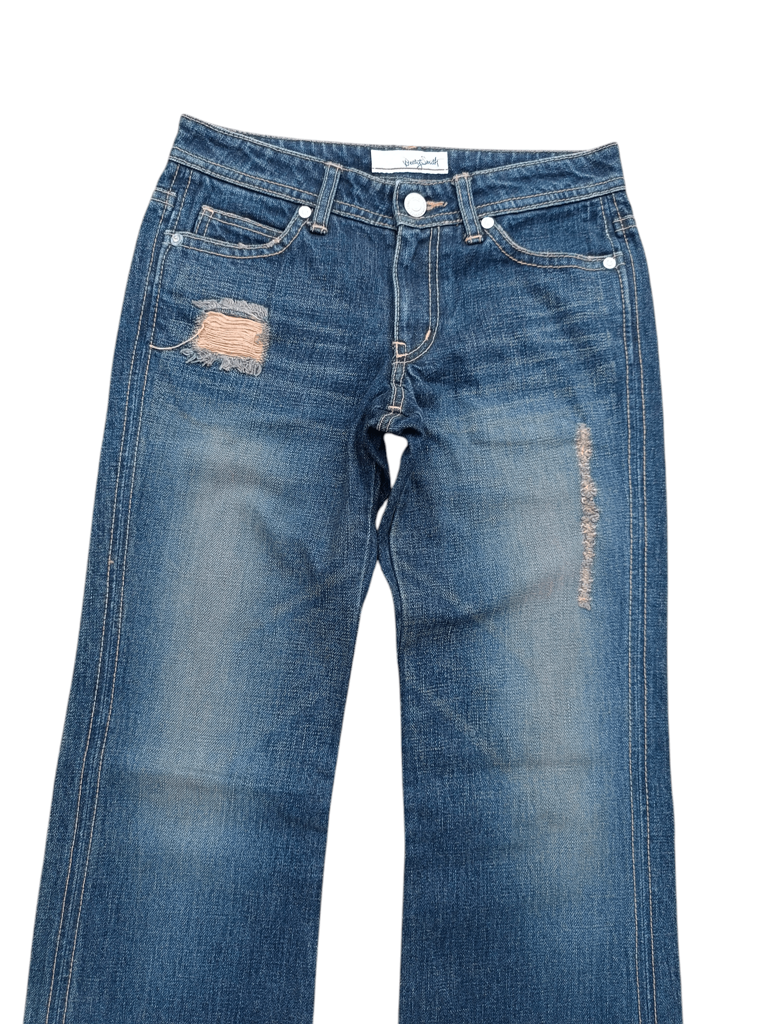 Japanese Brand FYE FLARED 🔥 BETTY SMITH DISTRESSED BOOT CUT DENIM Size US 28 / EU 44 - 6 Thumbnail