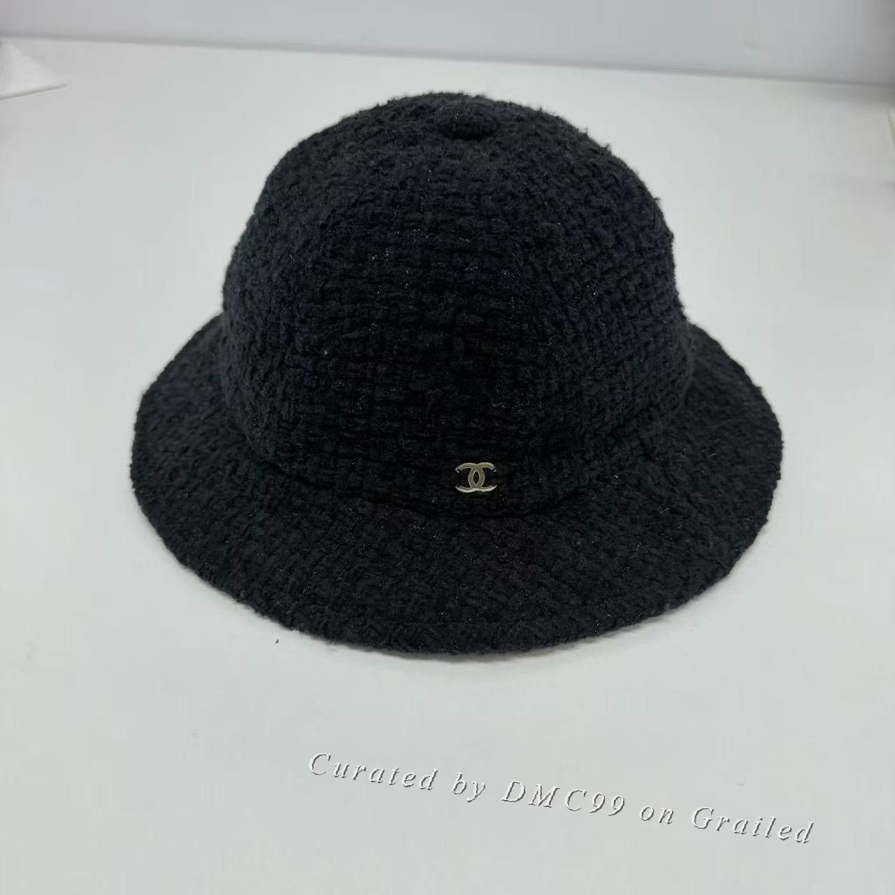 Chanel Chanel Black Tweed Fisherman Hat Size ONE SIZE - 1 Thumbnail