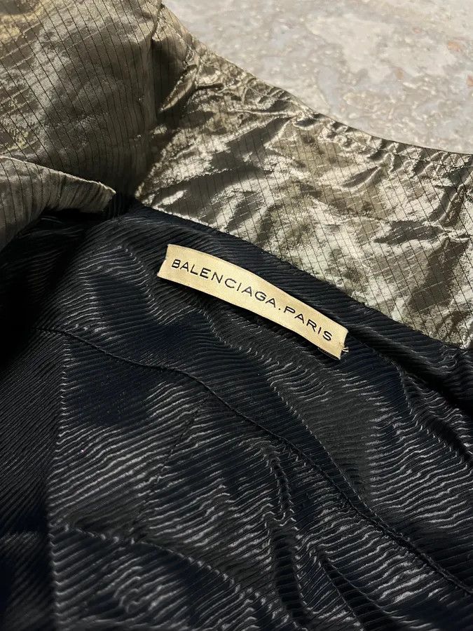 Balenciaga SS2007 Balenciaga Grey Nylon Metallic Jacket Size M / US 6-8 / IT 42-44 - 11 Thumbnail