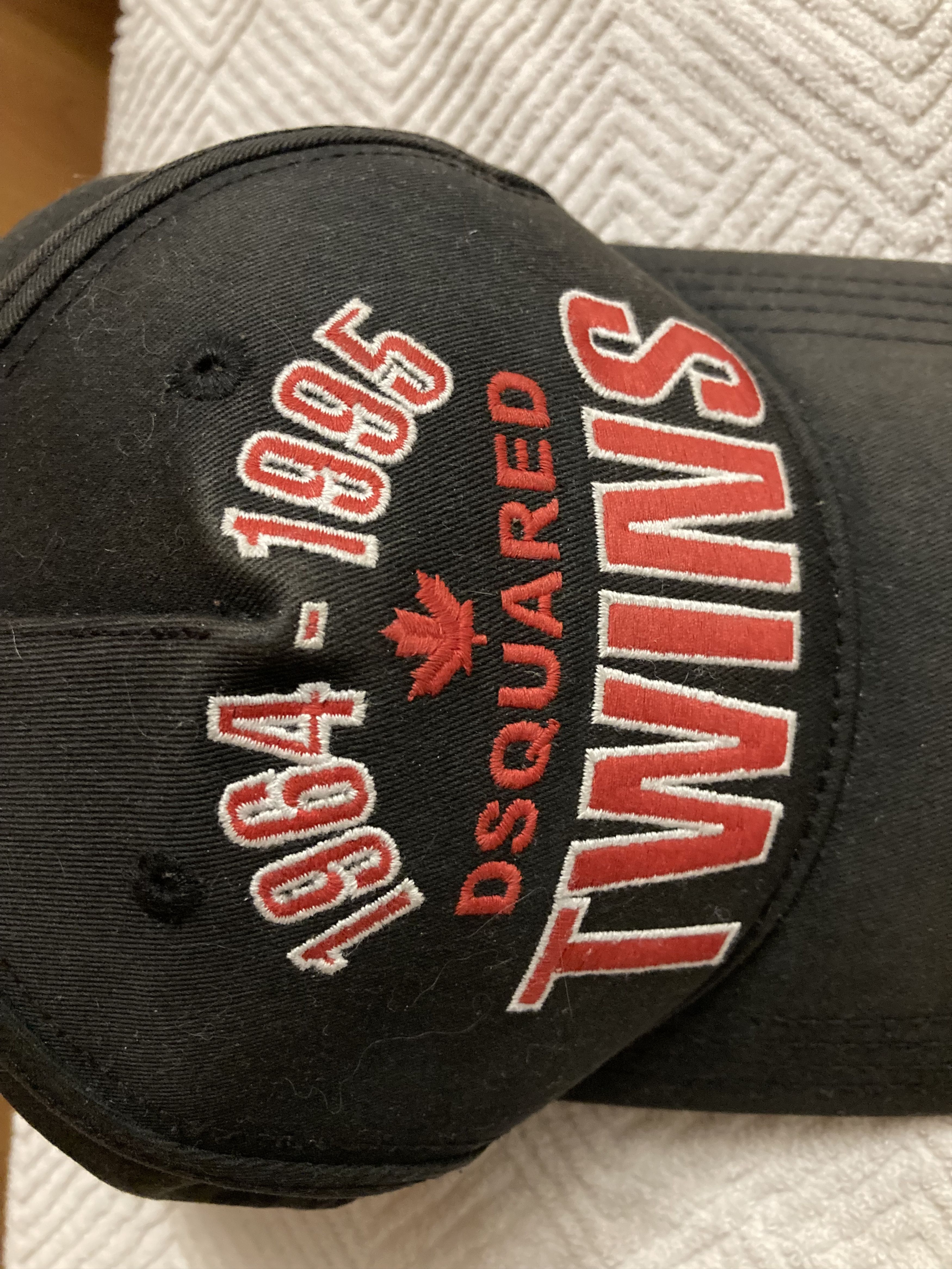 Dsquared2 Dsquared2 DSQ Twins Destroyed Cap Distressed Faded Black Size ONE SIZE - 3 Thumbnail
