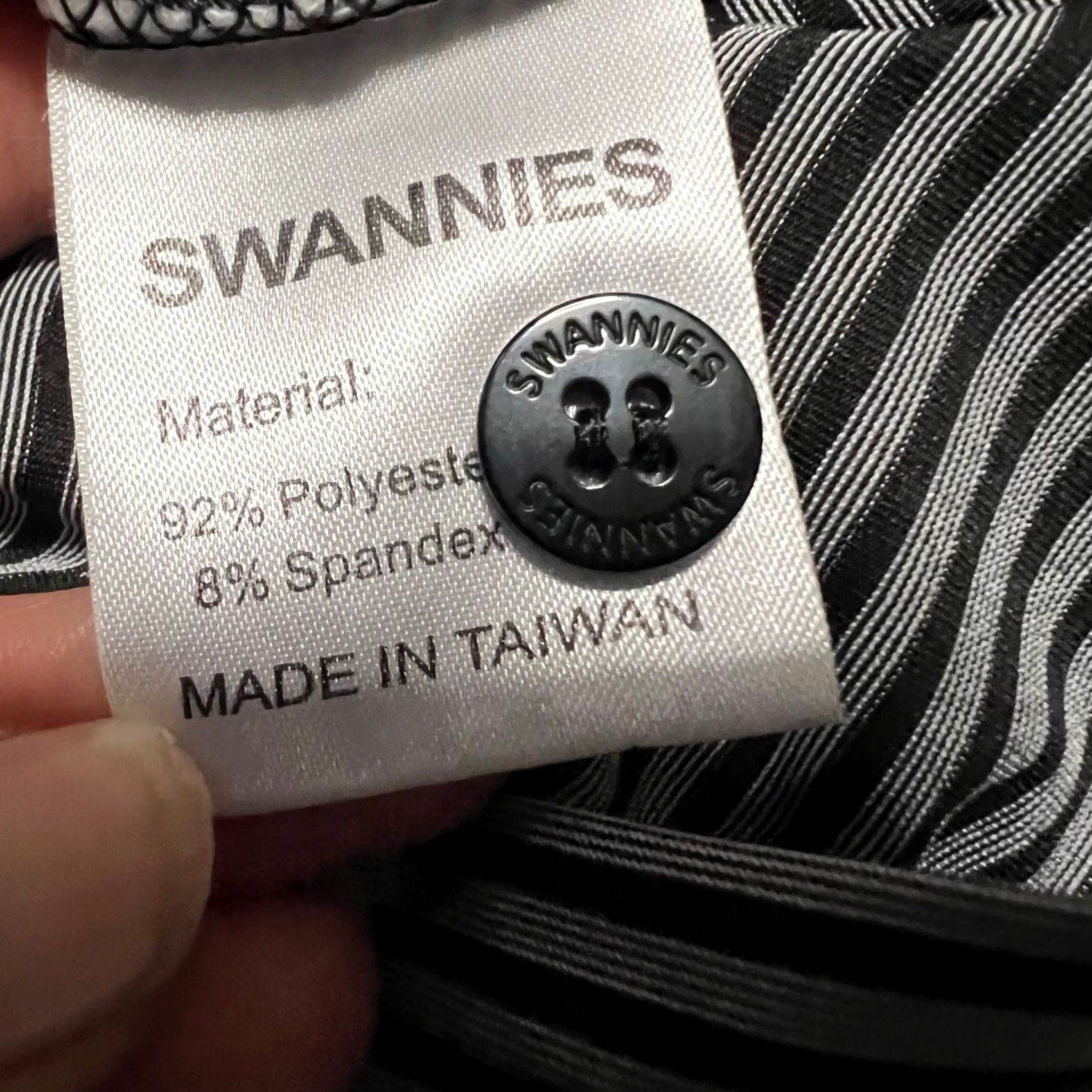 Vintage Swannies Polo Shirt Mens Medium Black Striped Performance Golf Shirt Mens M Black Gray Swannies Polo Shirt Size US M / EU 48-50 / 2 - 8 Thumbnail