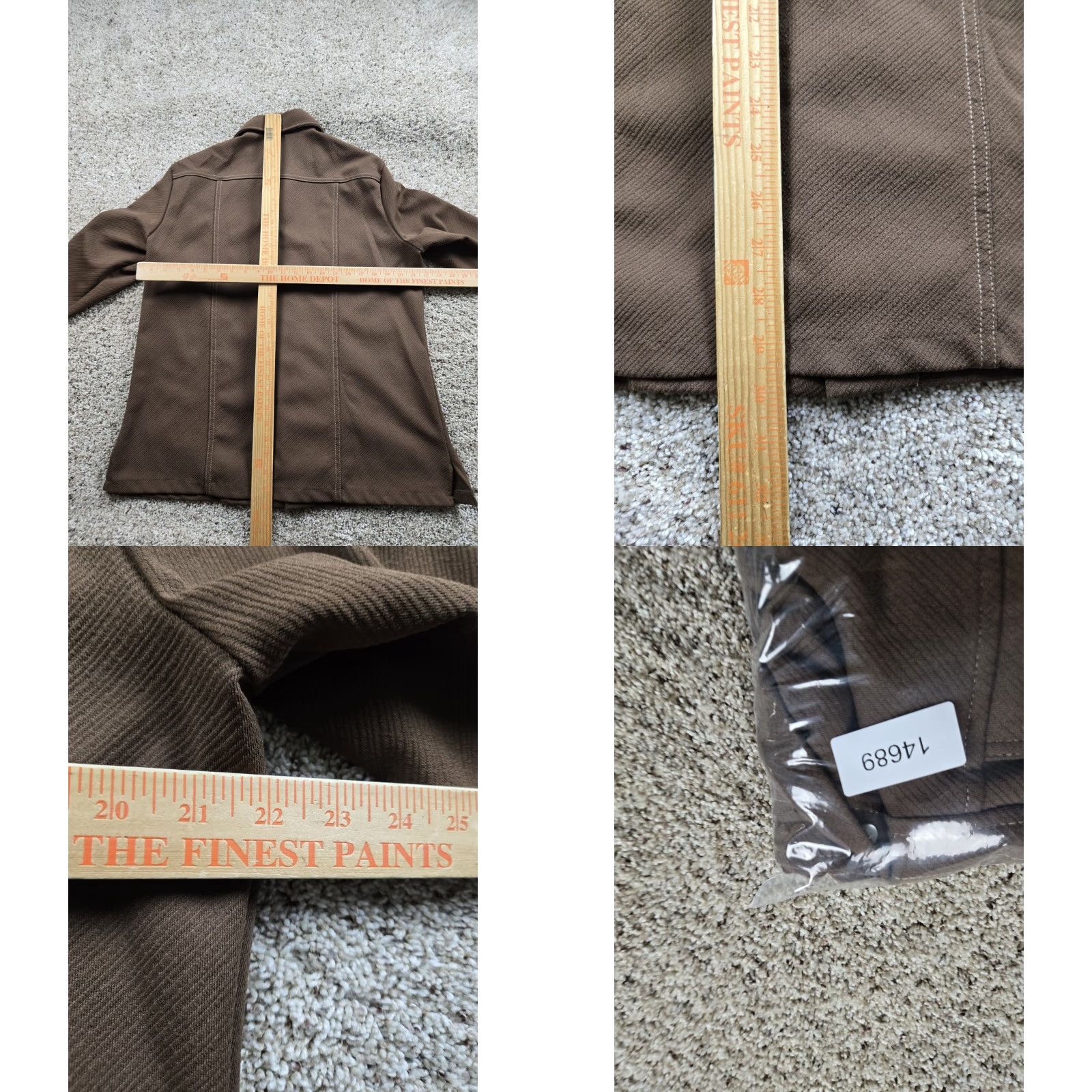 CO VINTAGE Tobias Shirt XL Mens Brown 1970s A-1 Kotzin Co Disco Pearl Snap Button-Front Polyester Jacket Size US XL / EU 56 / 4 - 8 Thumbnail