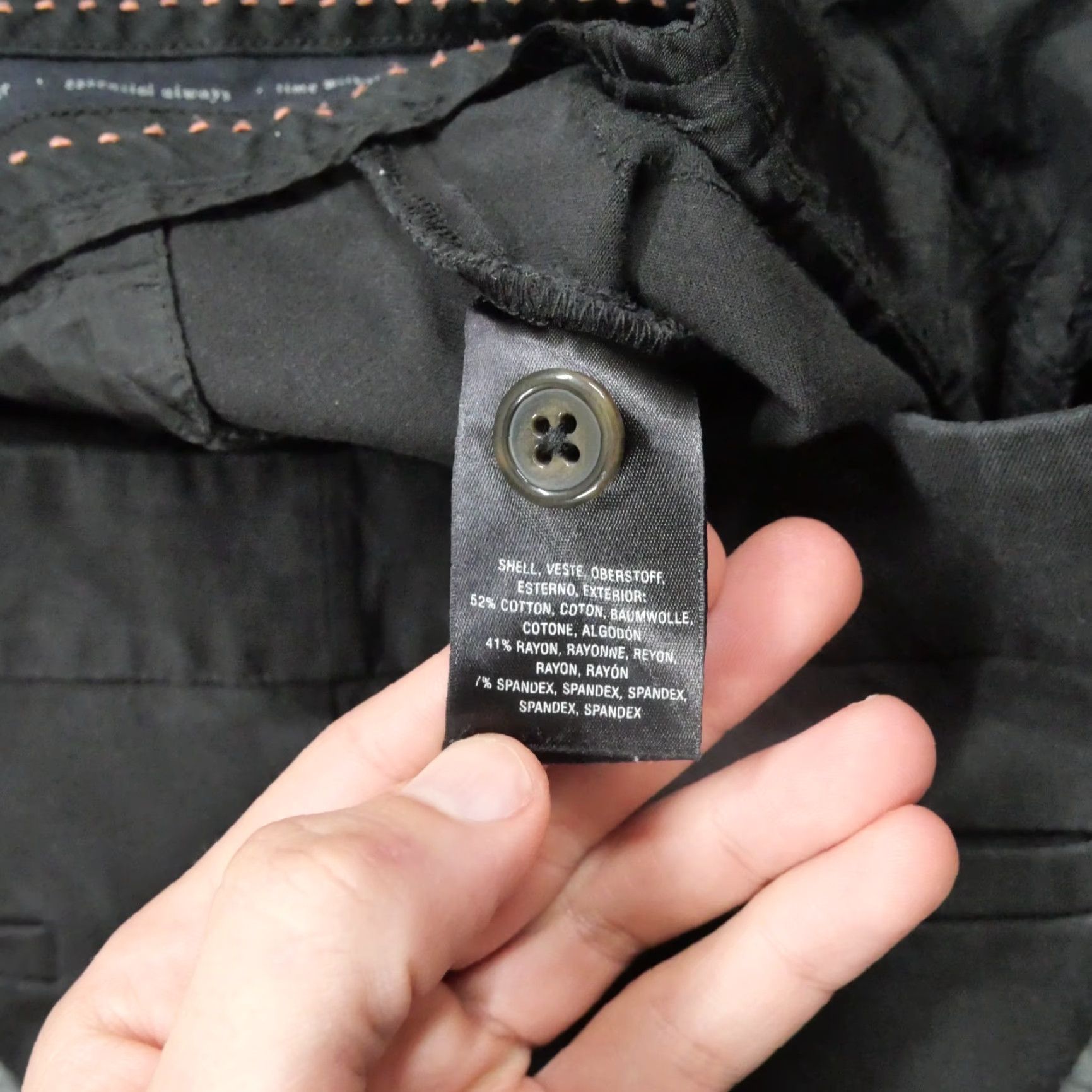 Anthropologie Anthropologie Pants Womens 4 Black Essential Slim Cropped Chino 29x24 Size 29" - 4 Thumbnail