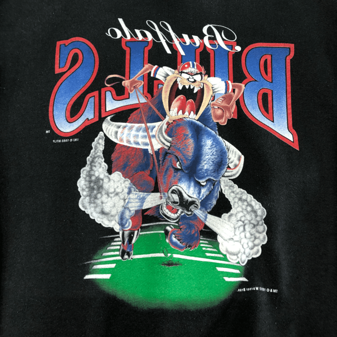 (767781)Vntg FOTL Warner Bros 1995 Printed Crewneck Black