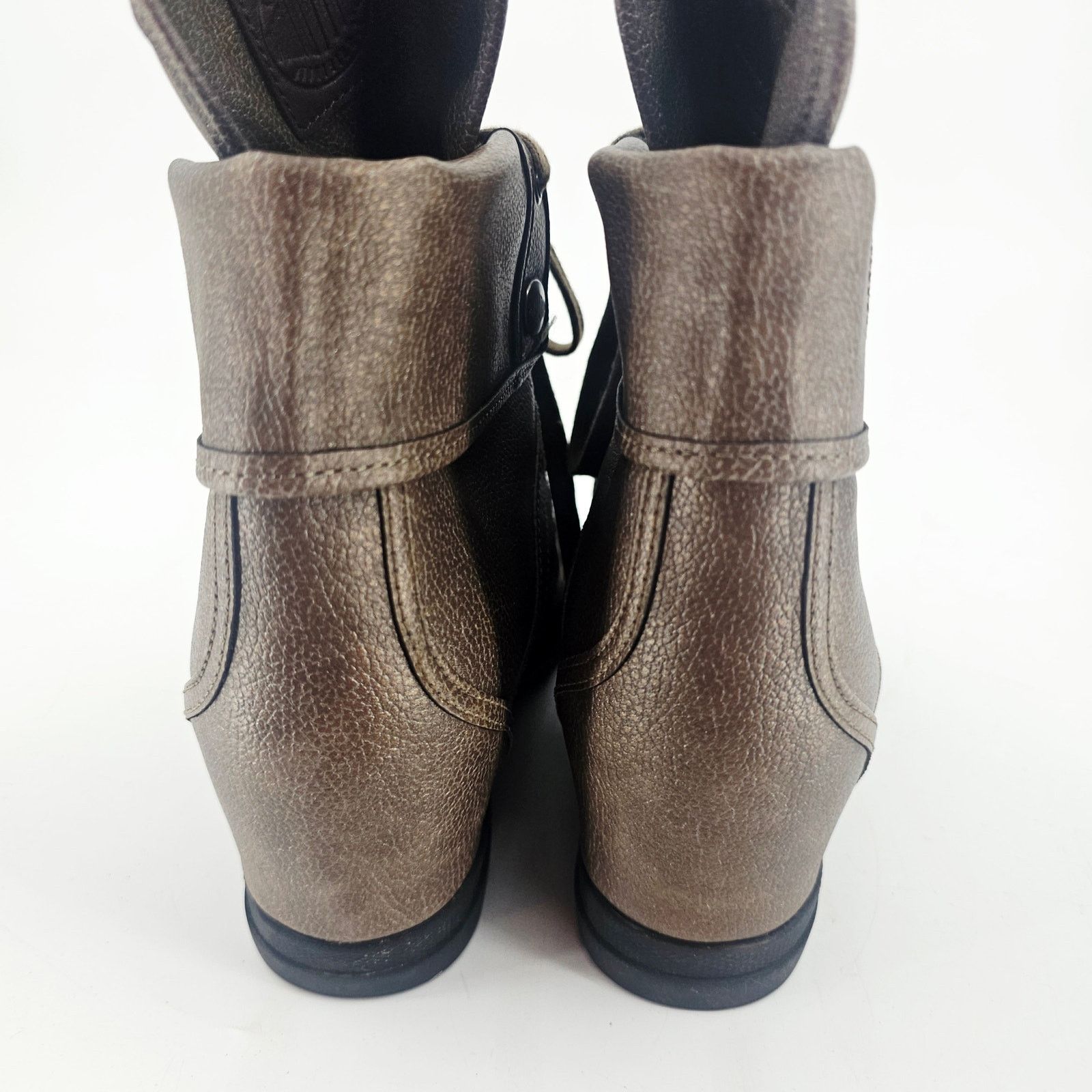 Palladium Palladium Ecuador Brown Leather Wedge Hidden Heel Boot 11 Size US 11 / IT 41 - 4 Thumbnail